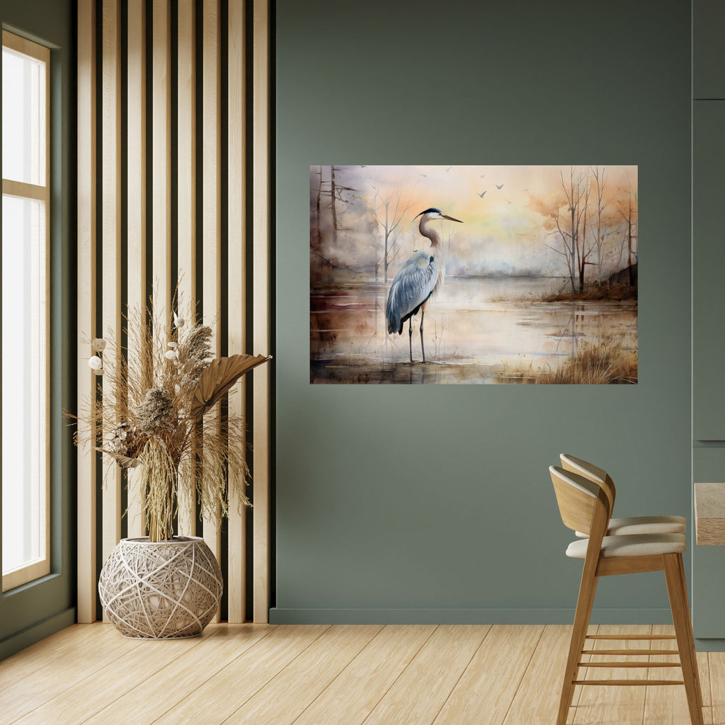 HERON DAYDREAM Οριζόντια Αφίσα με Αποκόλληση και Κολλήστε