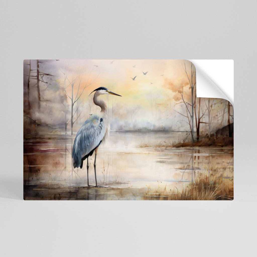 HERON DAYDREAM Οριζόντια Αφίσα με Αποκόλληση και Κολλήστε