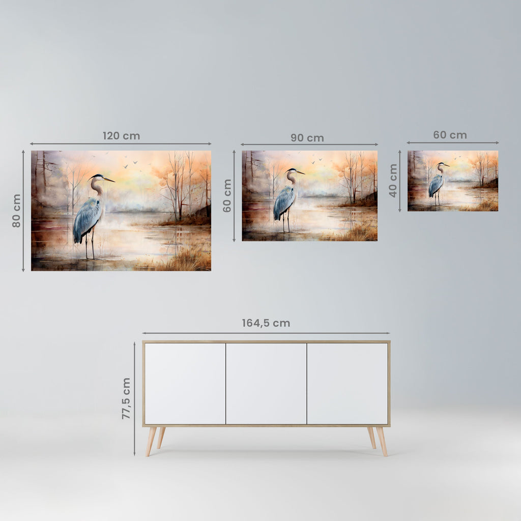 HERON DAYDREAM Οριζόντια Αφίσα με Αποκόλληση και Κολλήστε