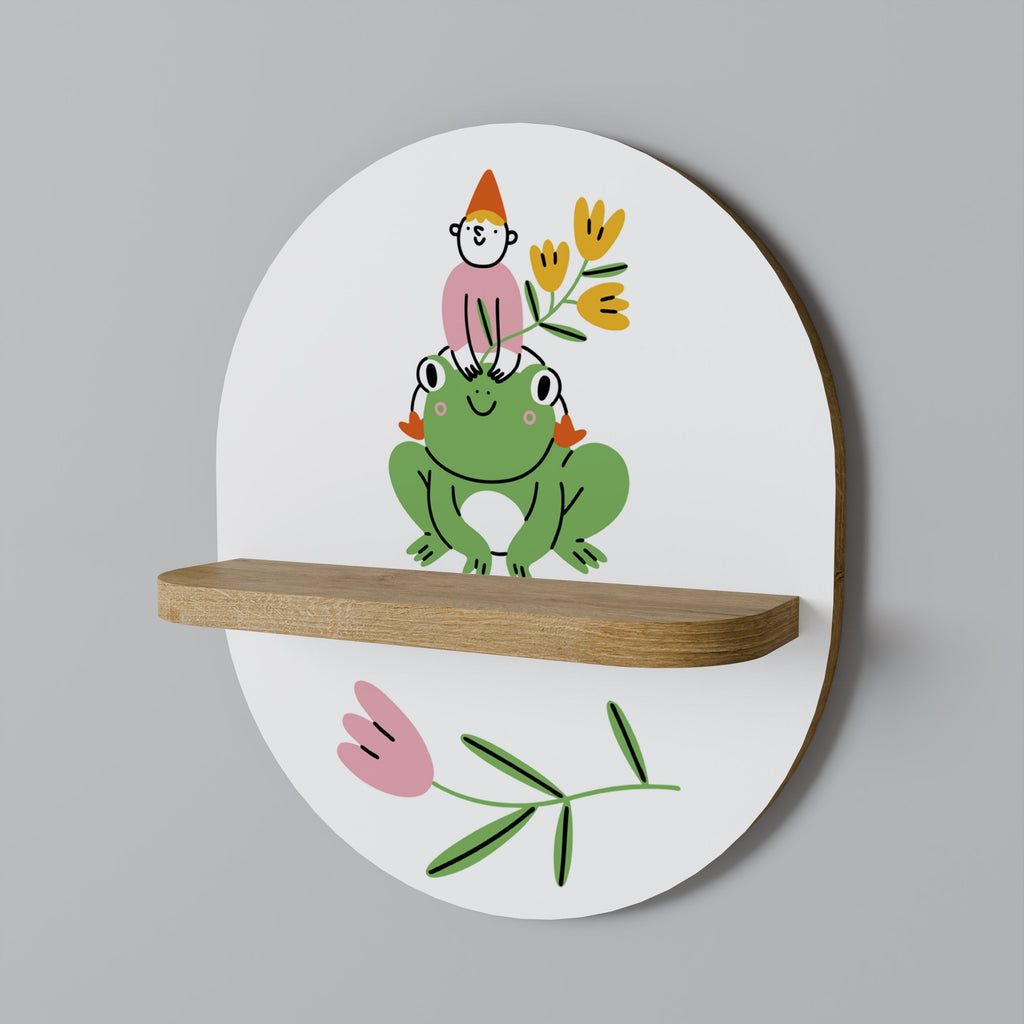 Οβάλ Ράφι GARDEN INHABITANTS σε Στυλ Δρυός