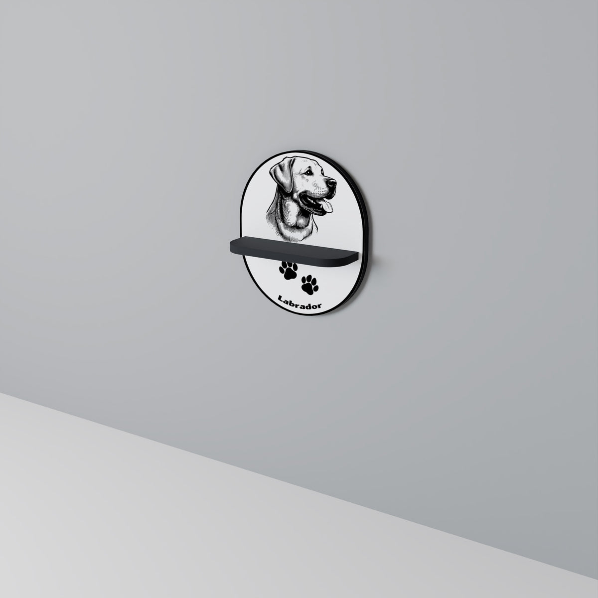 LABRADOR DOG Art Shelf