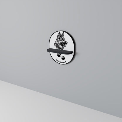 WHITE SHEPHERD DOG Διακοσμητικό Ράφι Art Shelf