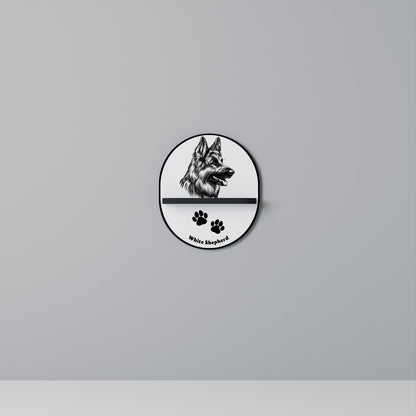 WHITE SHEPHERD DOG Διακοσμητικό Ράφι Art Shelf