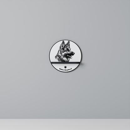 WHITE SHEPHERD DOG Διακοσμητικό Ράφι Art Shelf