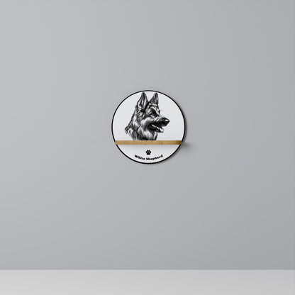 WHITE SHEPHERD DOG Διακοσμητικό Ράφι Art Shelf