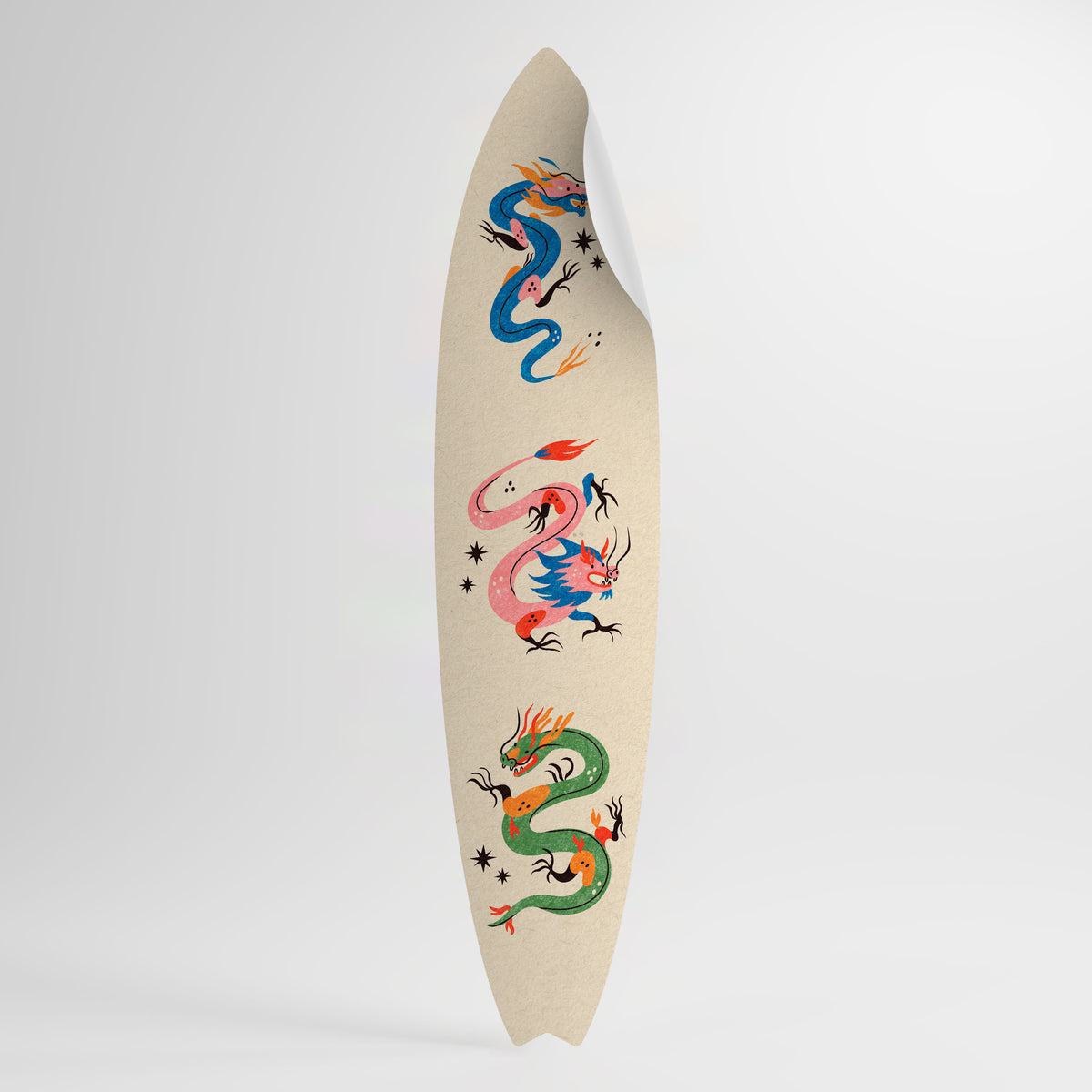 MYTHOLOGICAL CREATURES Αυτοκόλλητη Αφίσα "Surf"