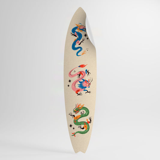 MYTHOLOGICAL CREATURES Αυτοκόλλητη Αφίσα "Surf"