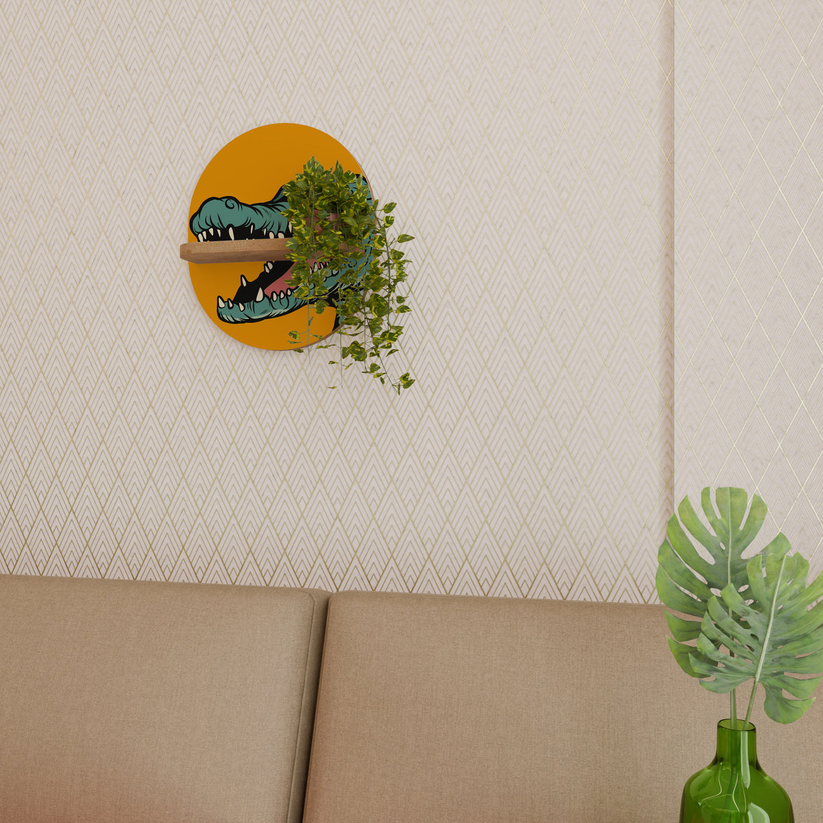 THREATENING GREETING Διακοσμητικό Ράφι Art Shelf