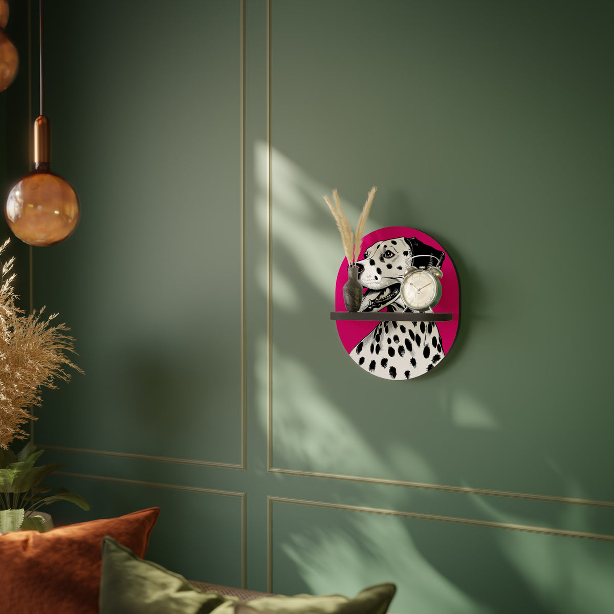 DALMATIAN SMILE Art Shelf