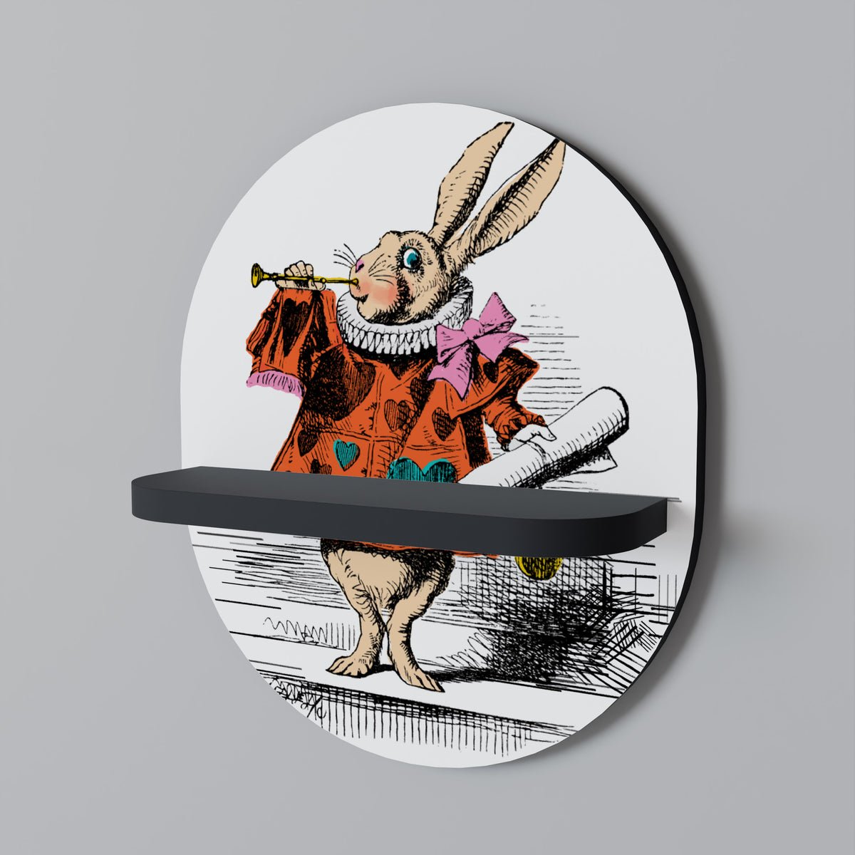 COLORFUL WHITE RABBIT Διακοσμητικό Ράφι Art Shelf