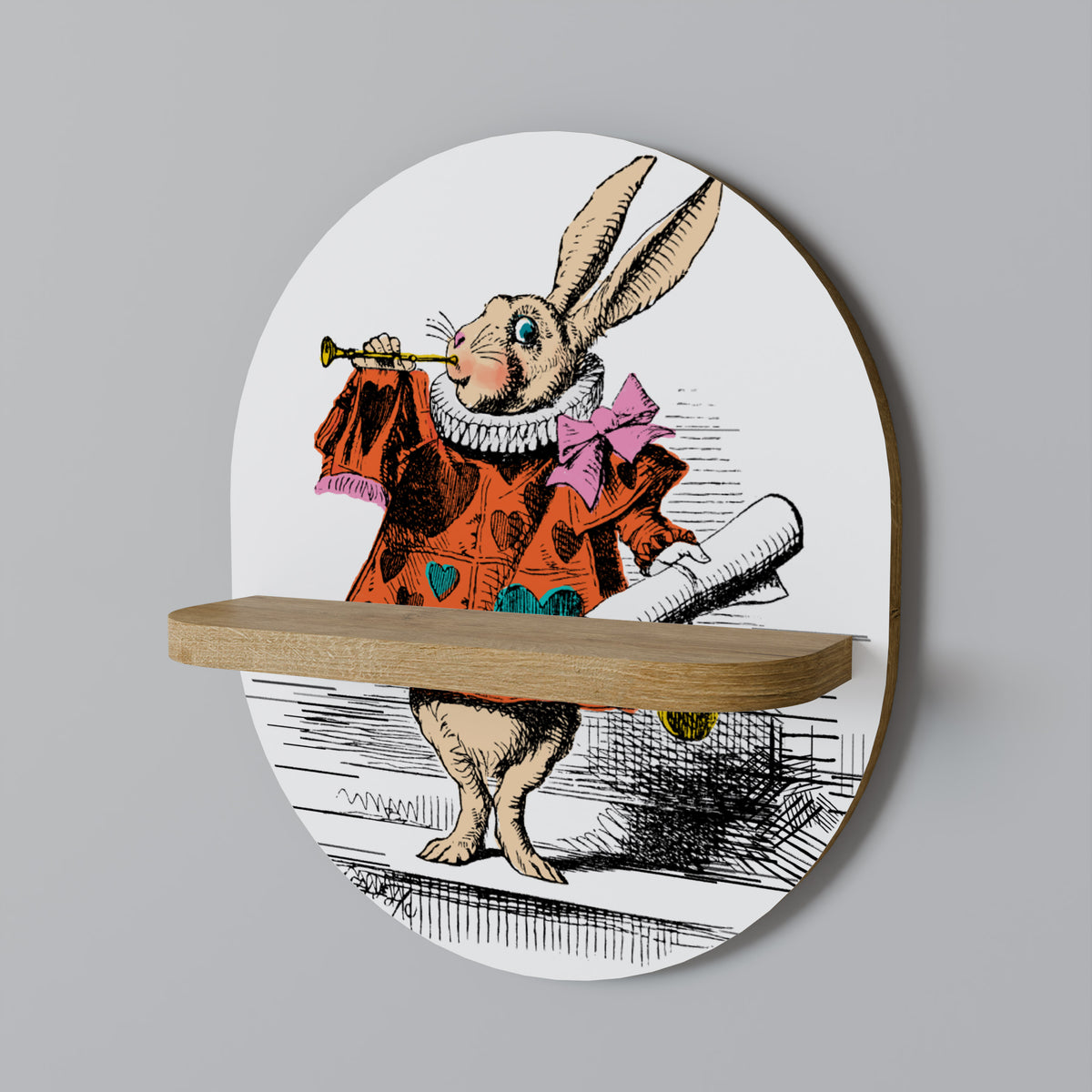 COLORFUL WHITE RABBIT Διακοσμητικό Ράφι Art Shelf