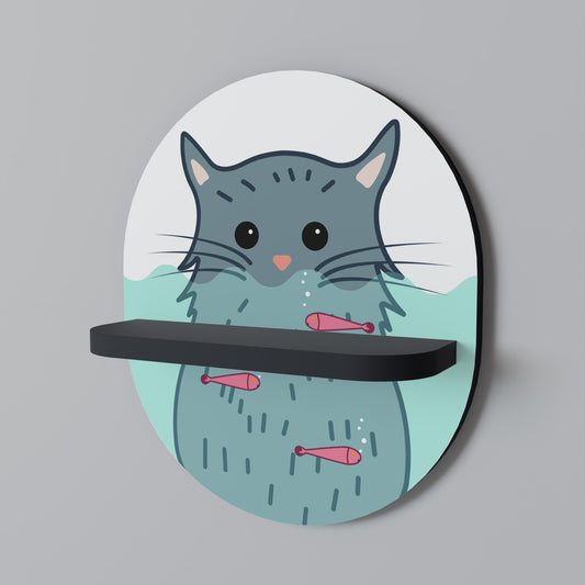 CAT SPLASH Διακοσμητικό Ράφι Art Shelf