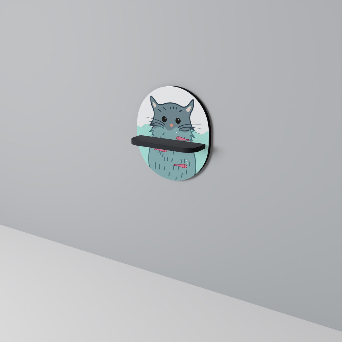 CAT SPLASH Διακοσμητικό Ράφι Art Shelf