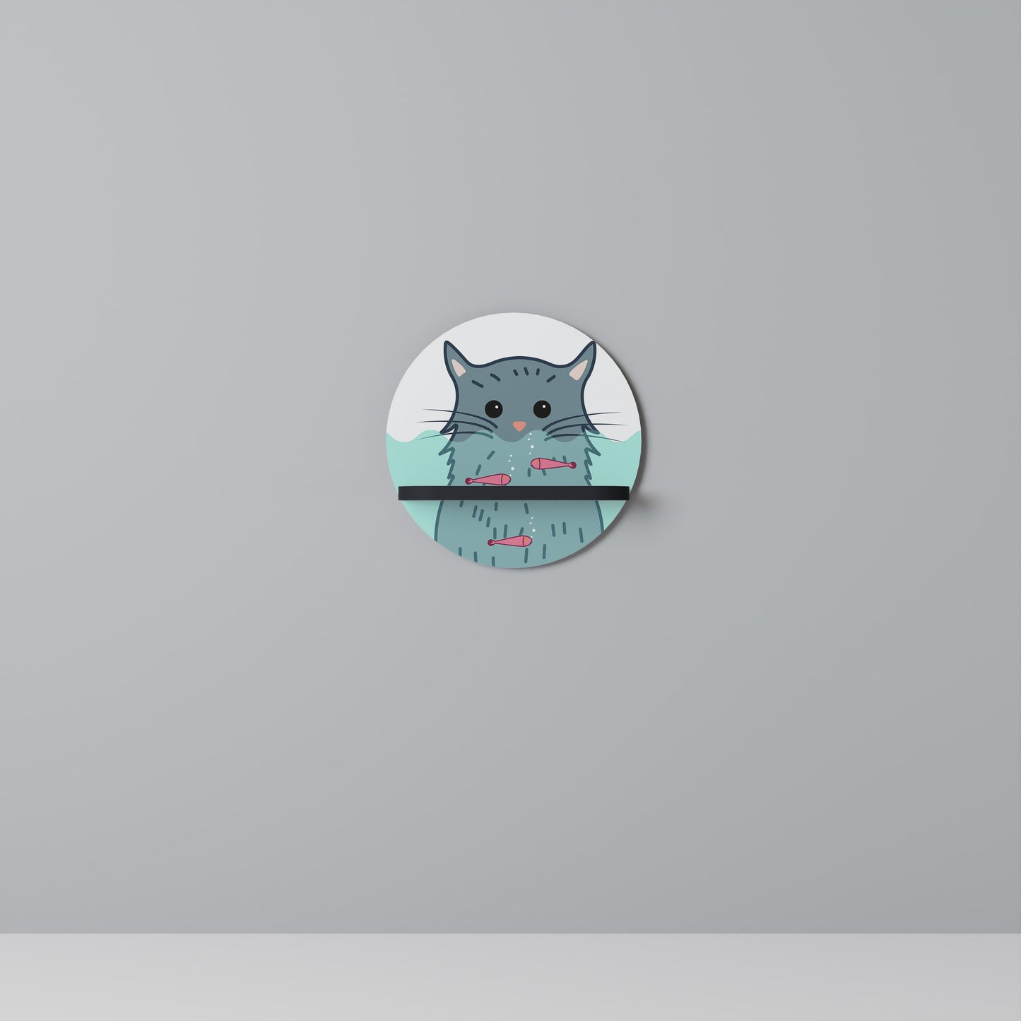 CAT SPLASH Art Shelf