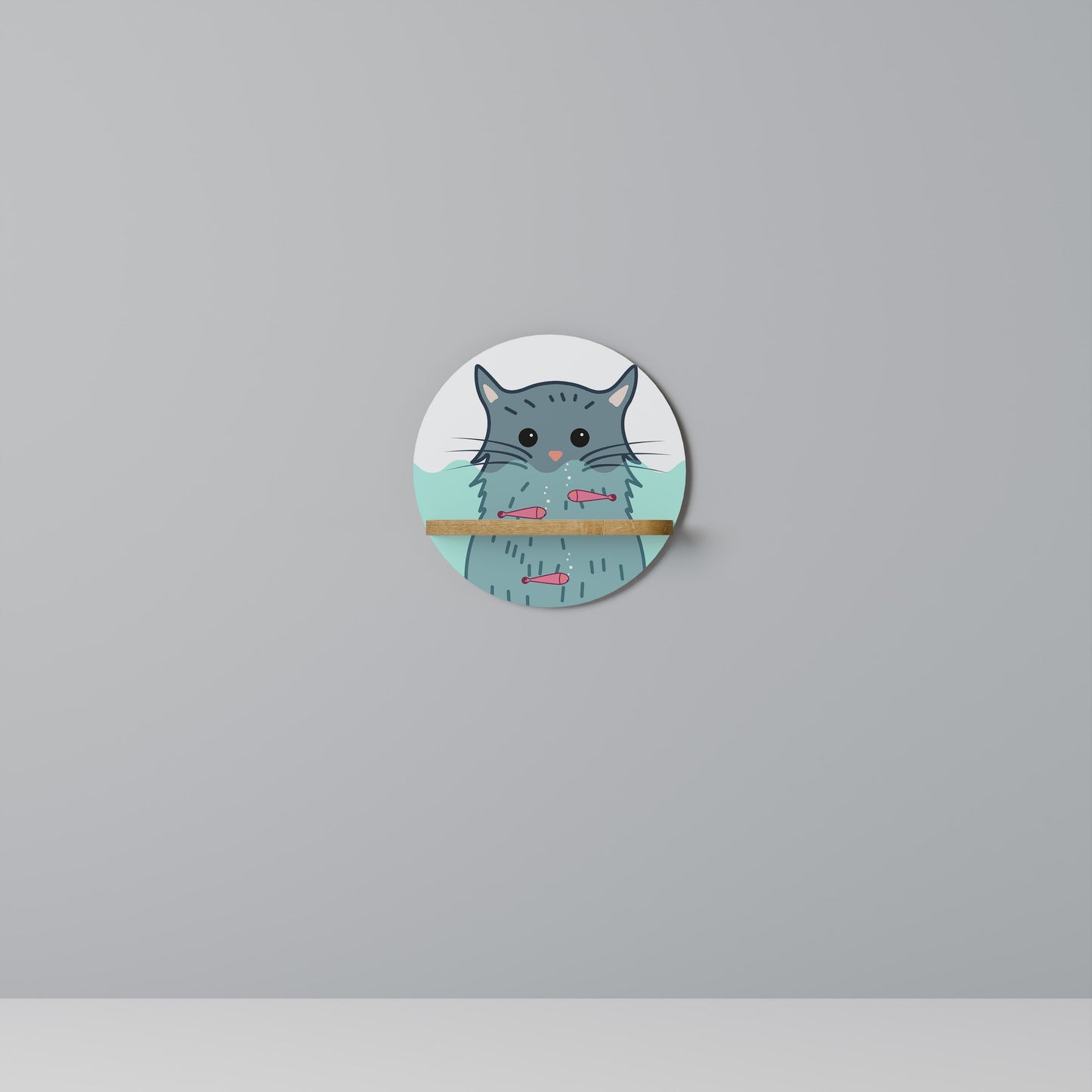 CAT SPLASH Art Shelf