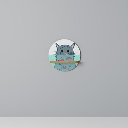 CAT SPLASH Art Shelf