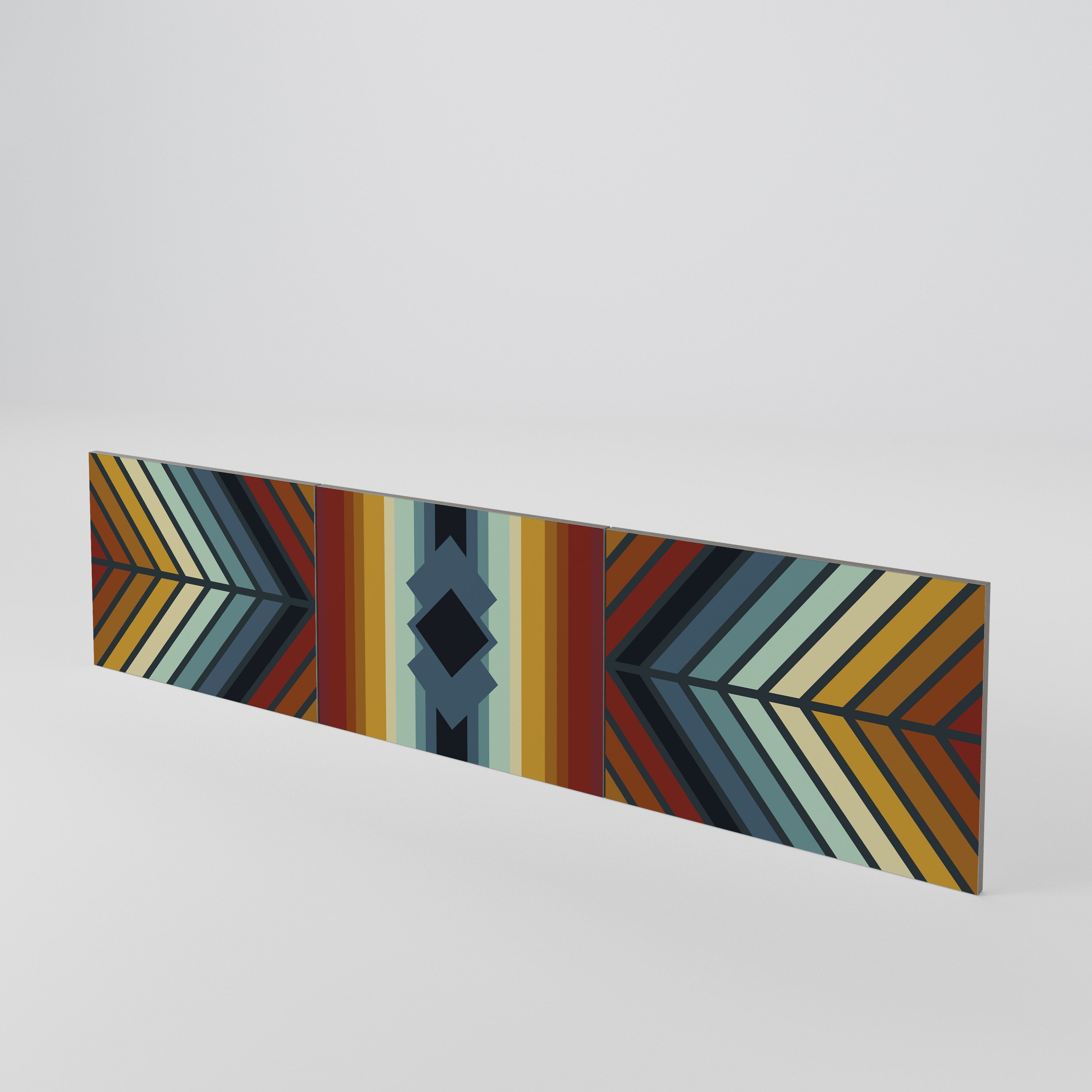 INDIGENOUS ZIGZAG 3-Piece TV Cabinet Door Set