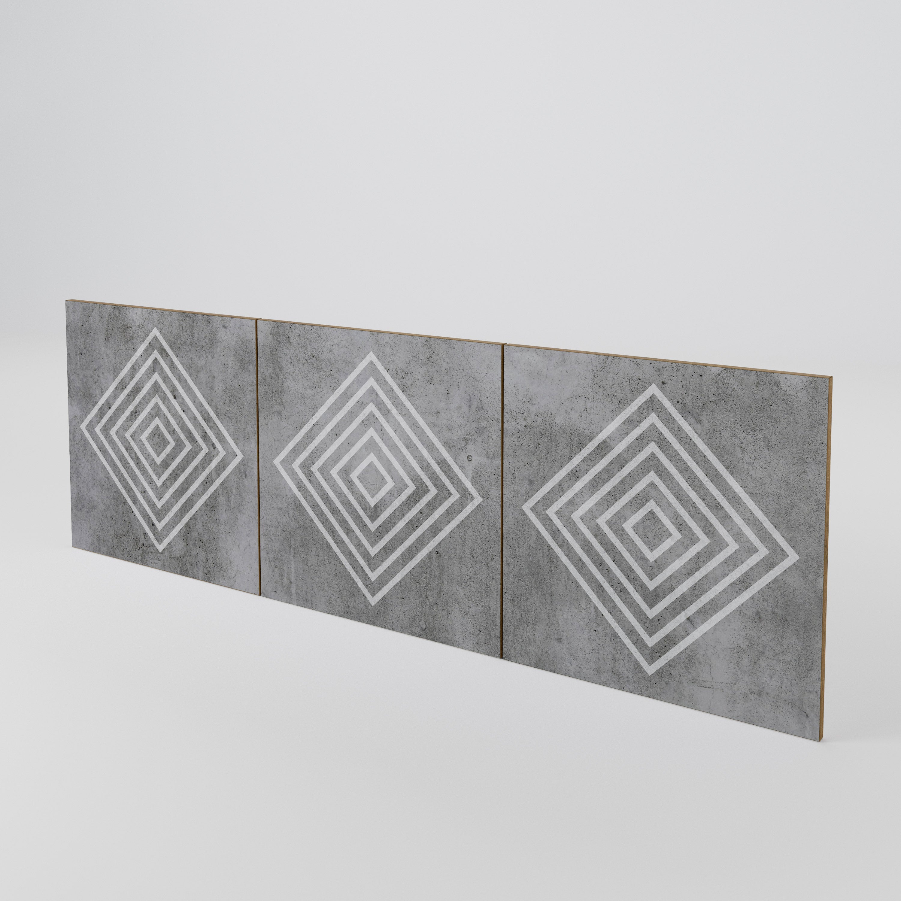 POLYGONAL ARTISTRY 3-Piece Sideboard Door Set