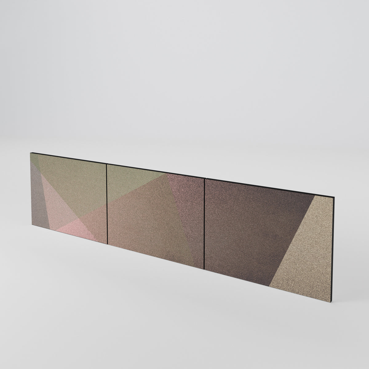 BEIGE GEOMETRY Σετ θυρών για έπιπλα τηλεόρασης