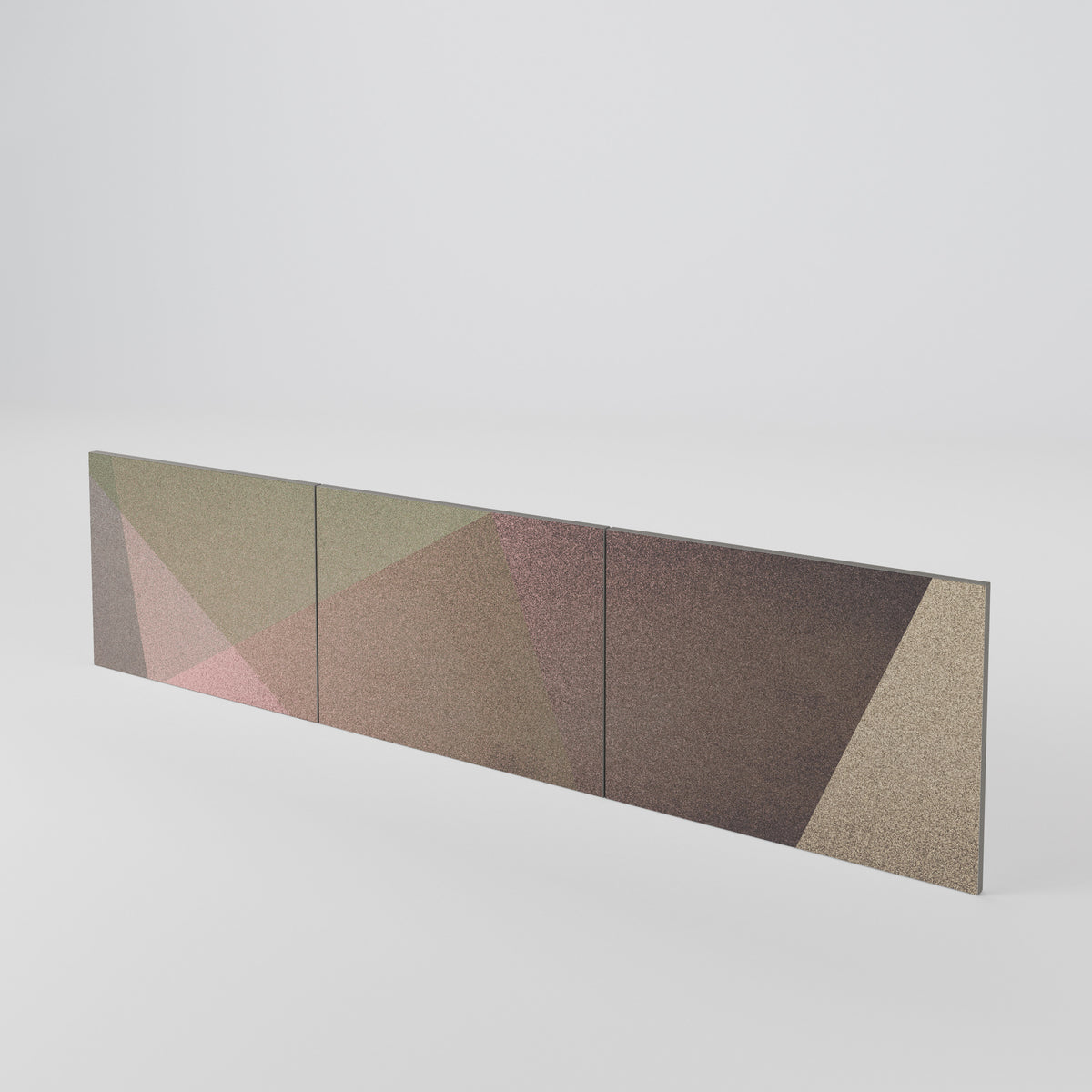 BEIGE GEOMETRY Σετ θυρών για έπιπλα τηλεόρασης