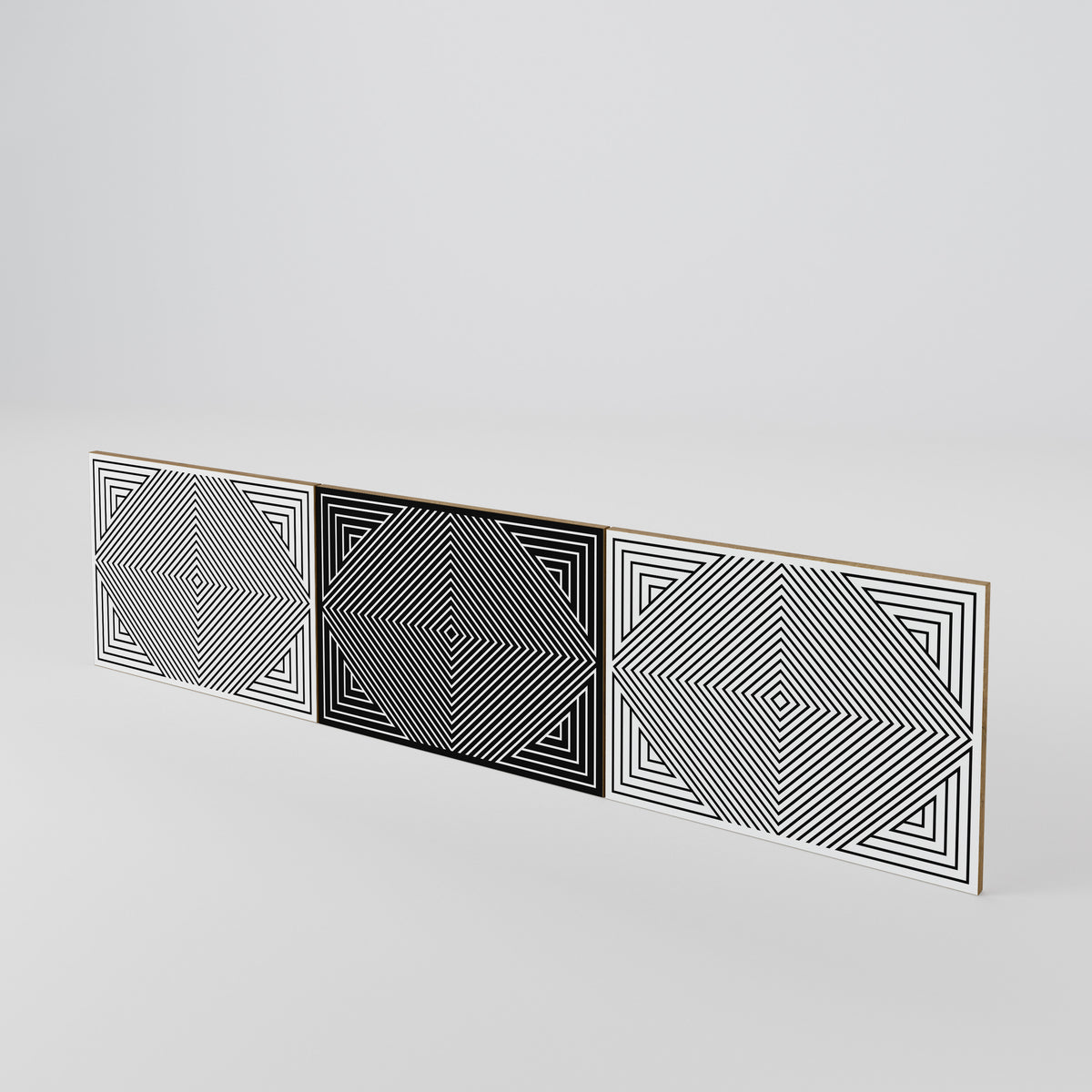 POLYGON ILLUSION Σετ θυρών για έπιπλα τηλεόρασης