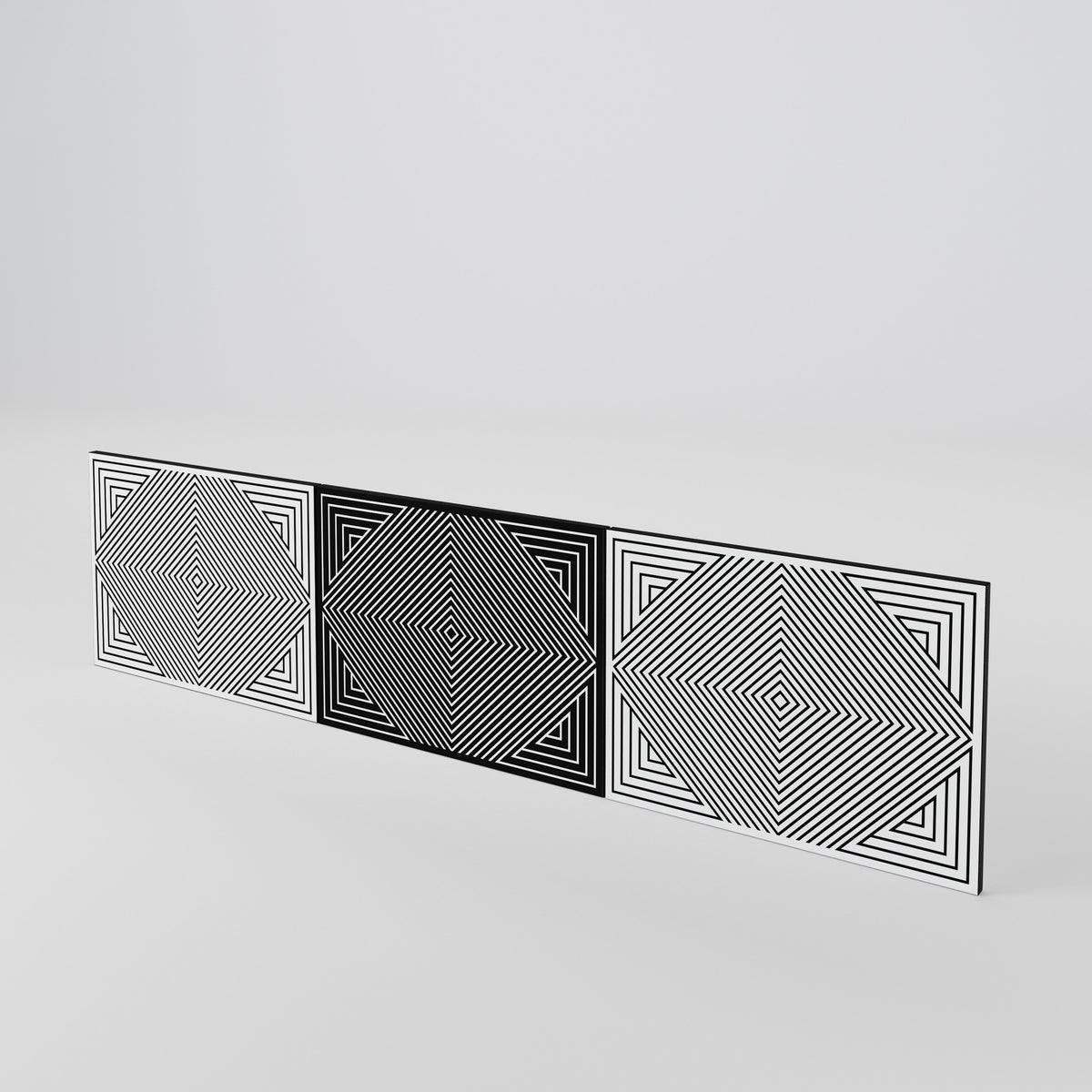 POLYGON ILLUSION Σετ θυρών για έπιπλα τηλεόρασης