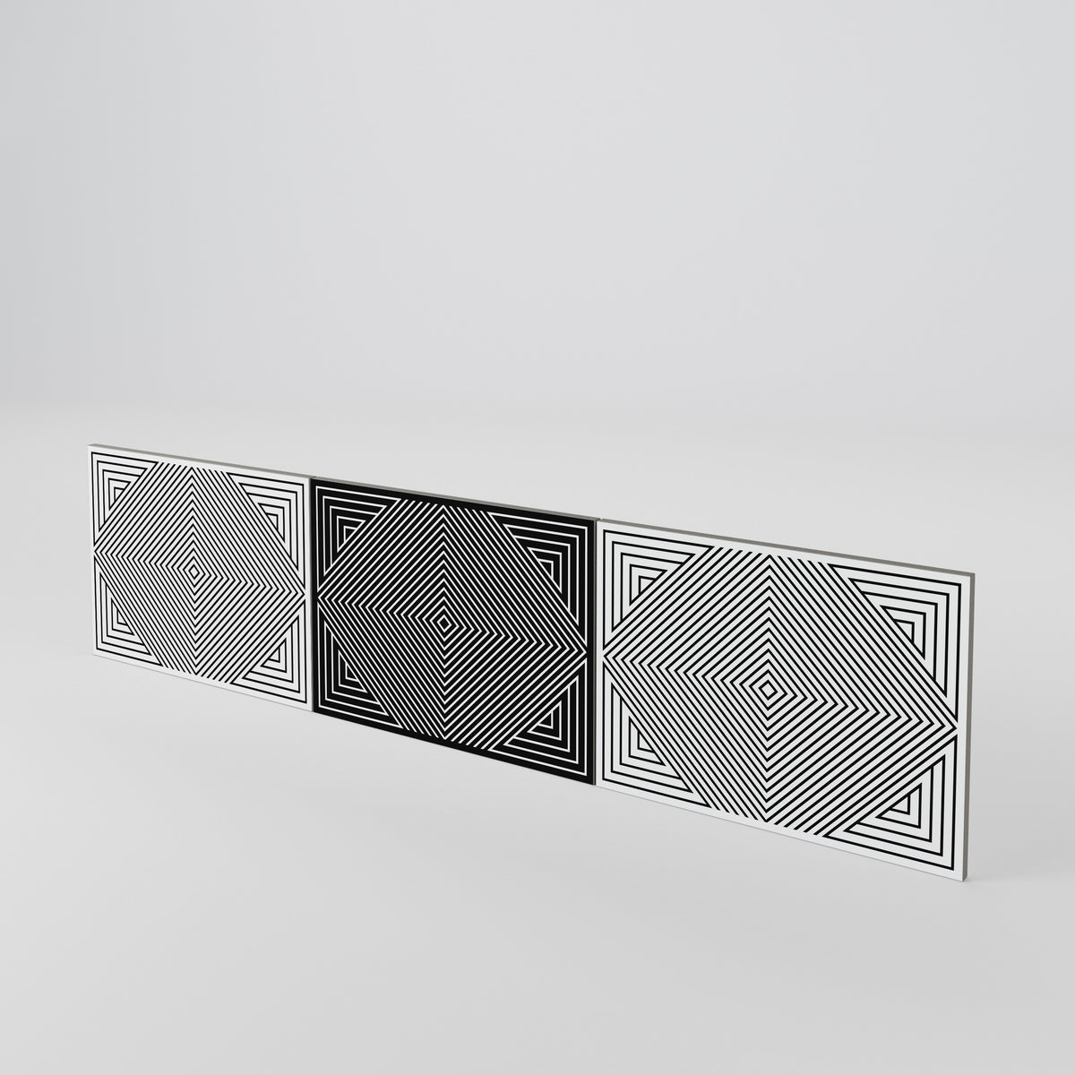 POLYGON ILLUSION Σετ θυρών για έπιπλα τηλεόρασης