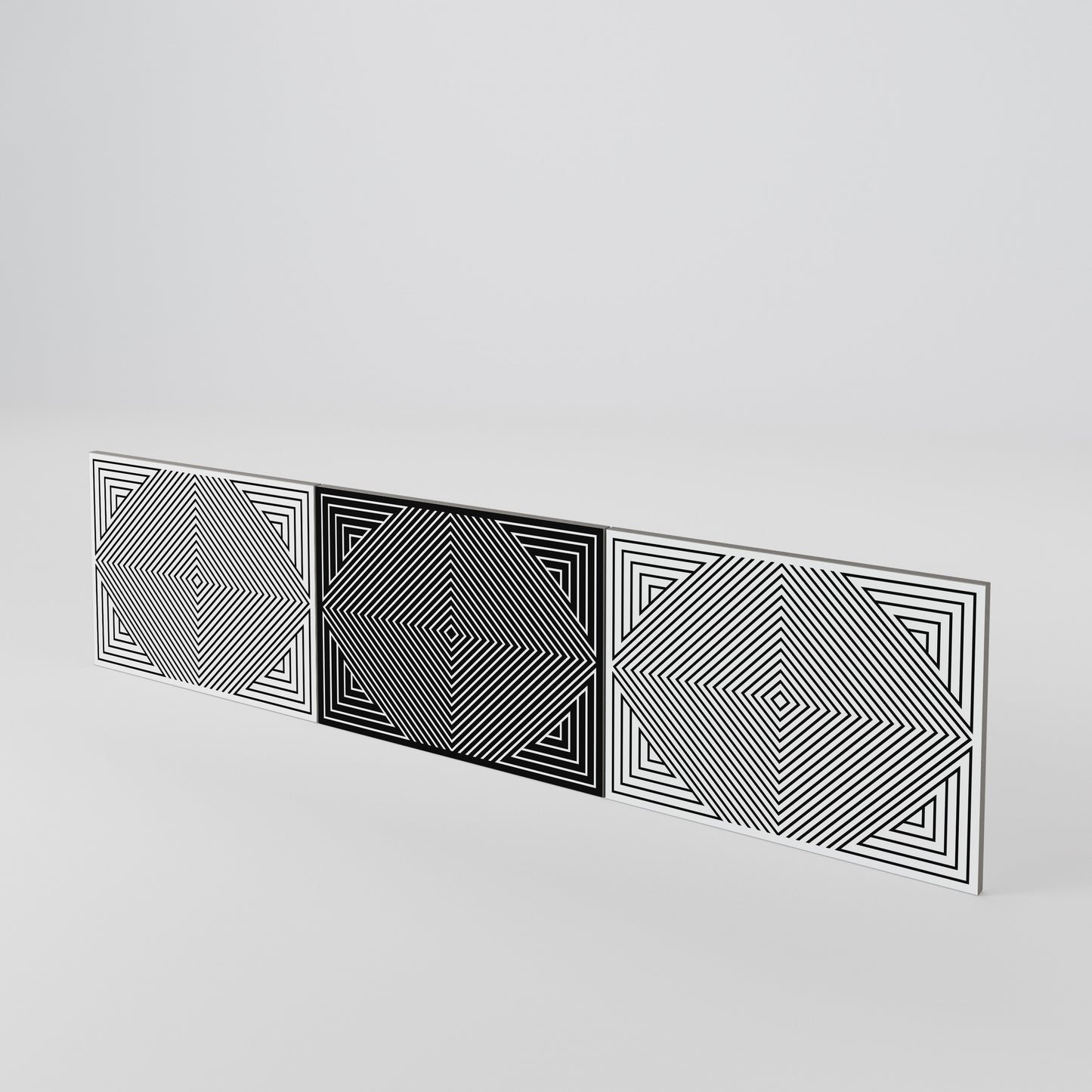 POLYGON ILLUSION Σετ θυρών για έπιπλα τηλεόρασης
