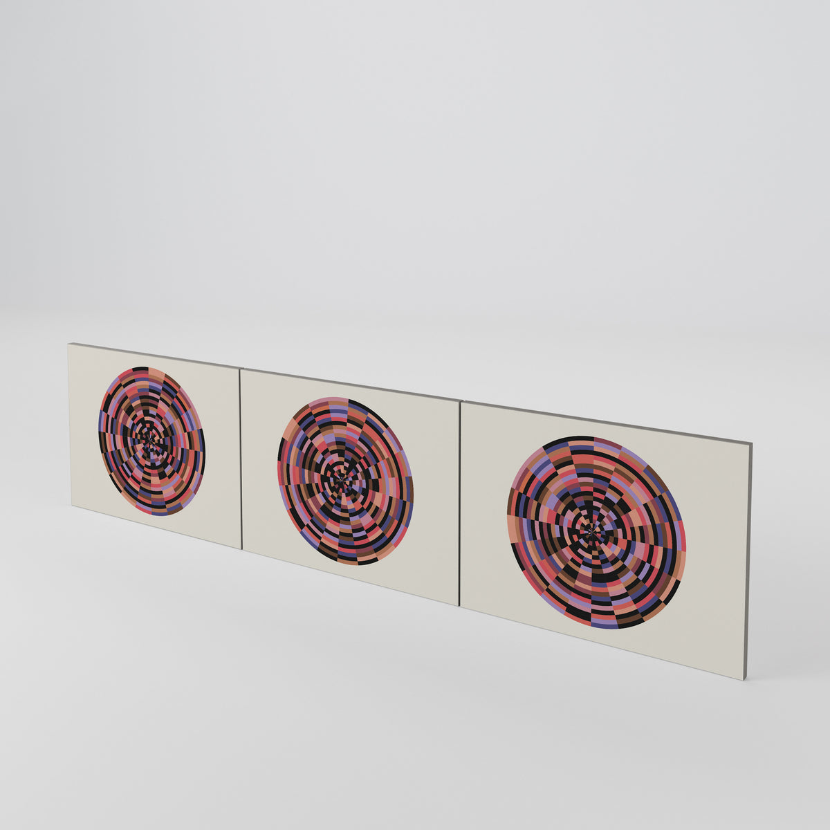 BROWN CIRCLES Σετ θυρών για έπιπλα τηλεόρασης