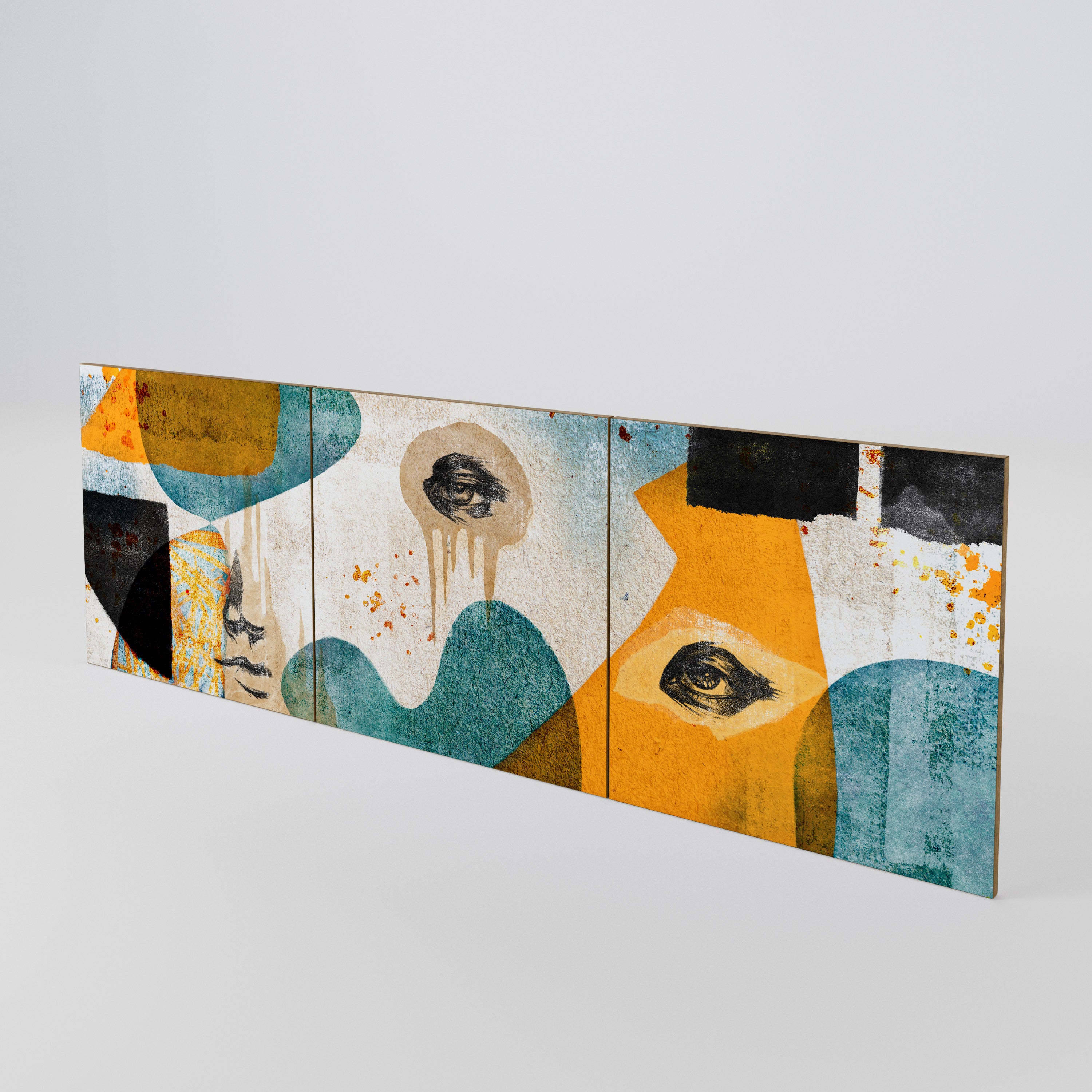 ABSTRACT FACES Σετ 3 τεμαχίων πόρτες για μπουφέ