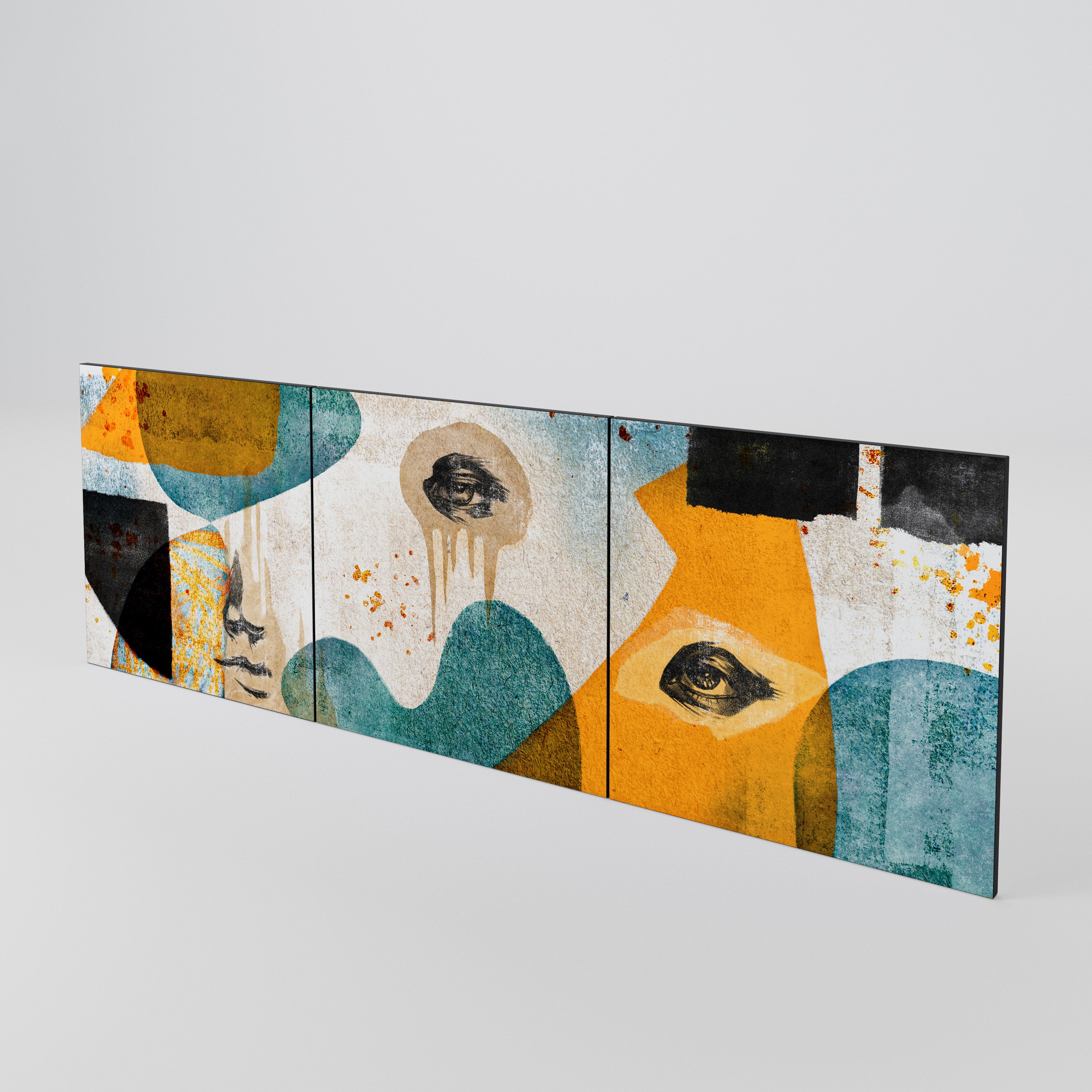 ABSTRACT FACES Σετ 3 τεμαχίων πόρτες για μπουφέ