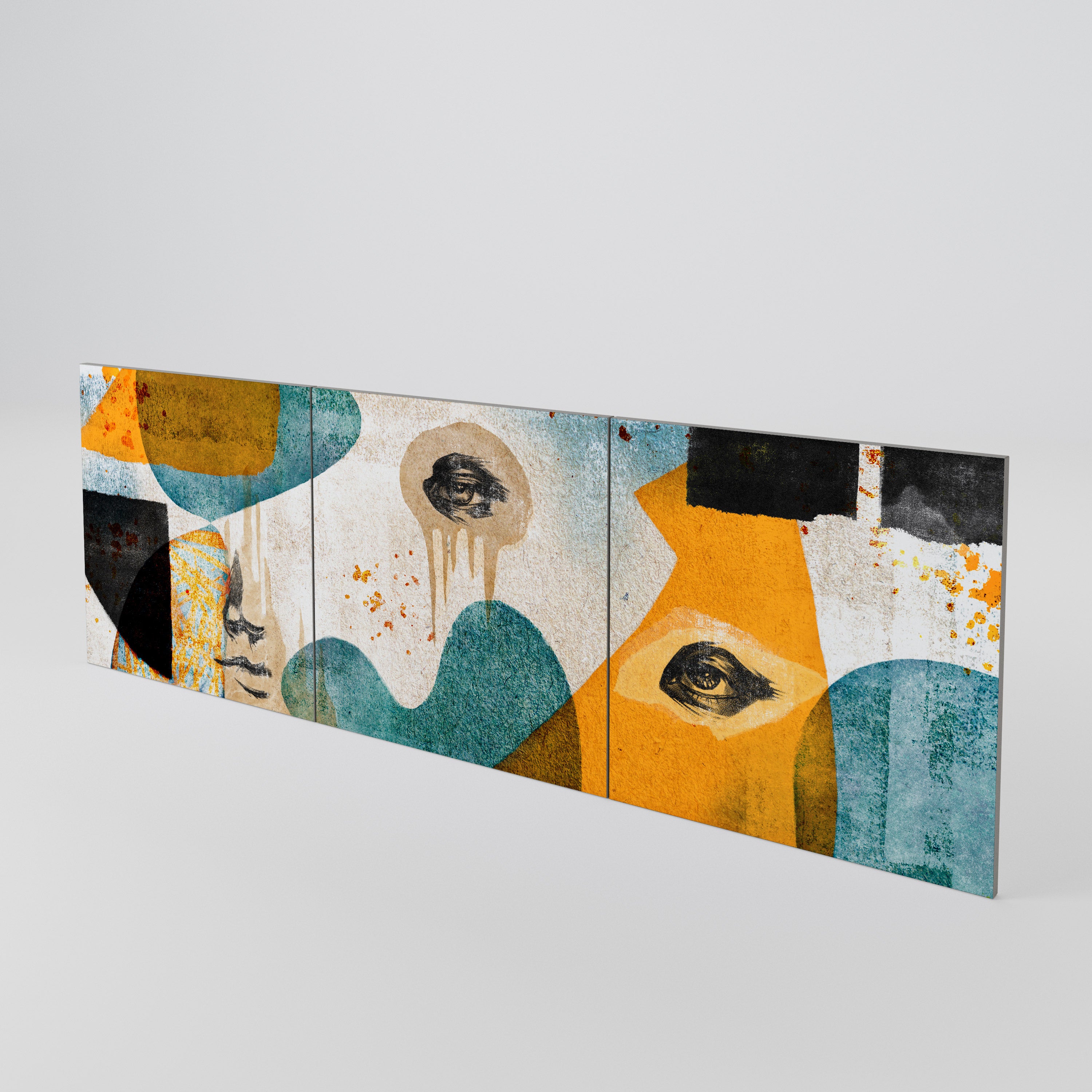 ABSTRACT FACES Σετ 3 τεμαχίων πόρτες για μπουφέ