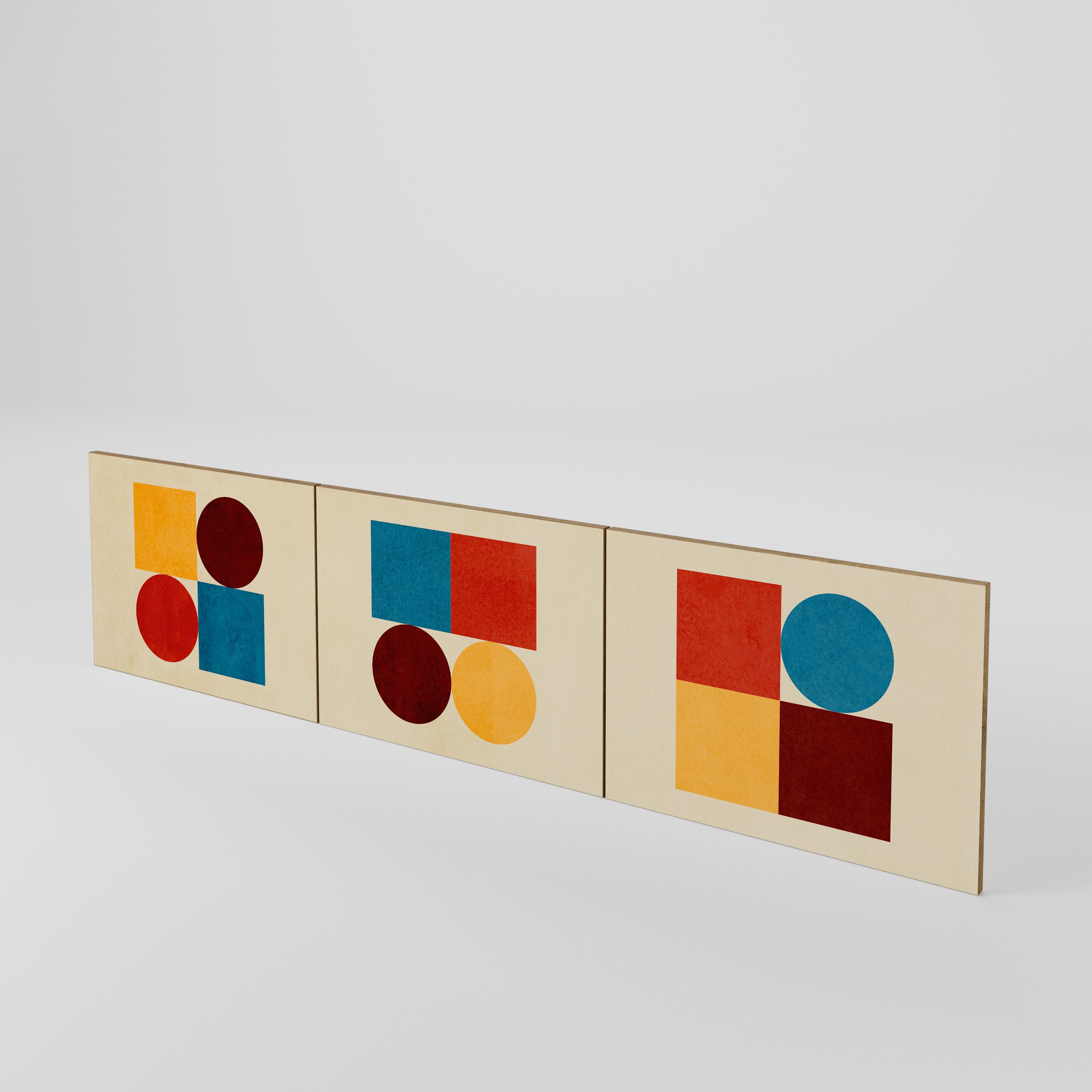 GEOMETRIC PUZZLE Σετ θυρών για έπιπλα τηλεόρασης
