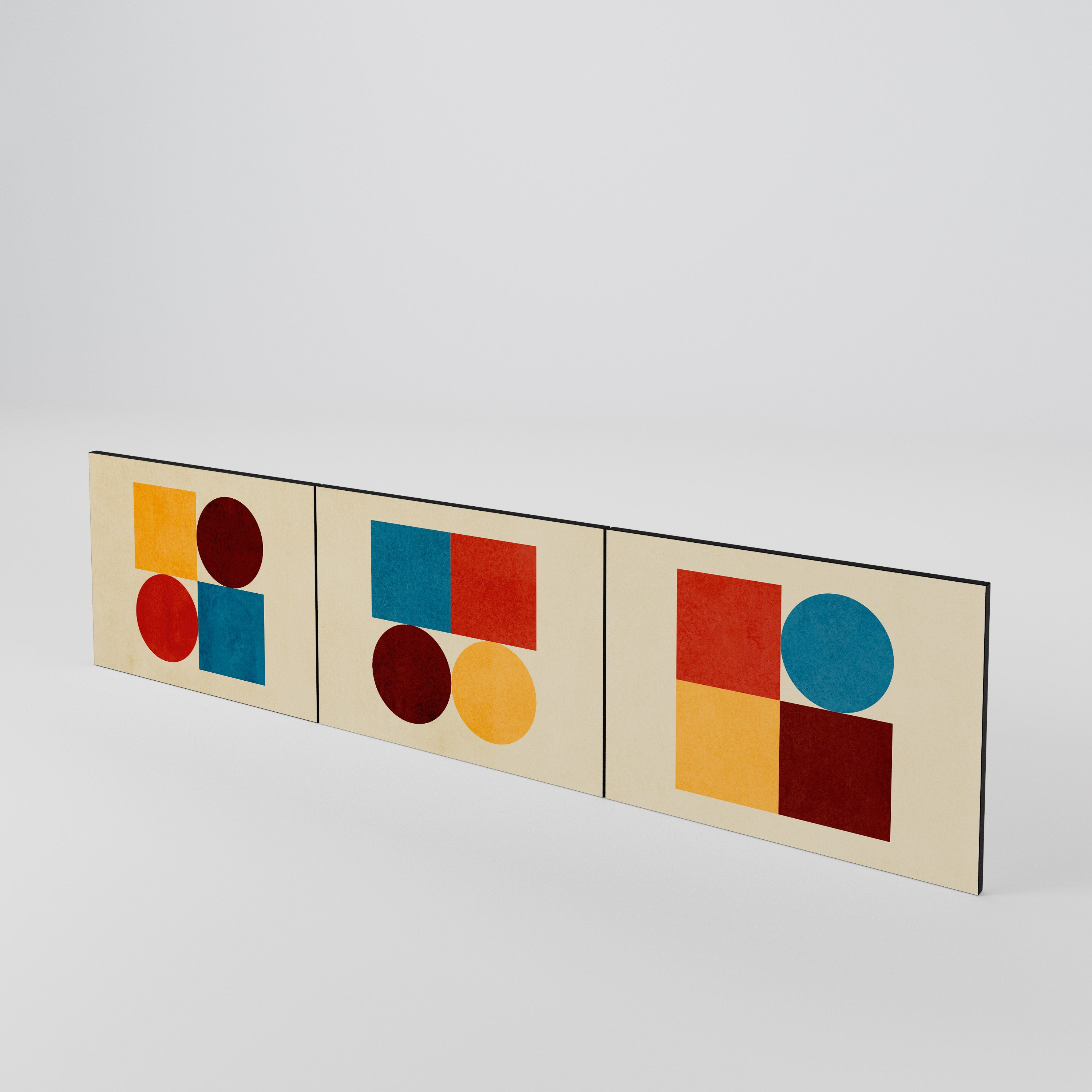 GEOMETRIC PUZZLE Σετ θυρών για έπιπλα τηλεόρασης