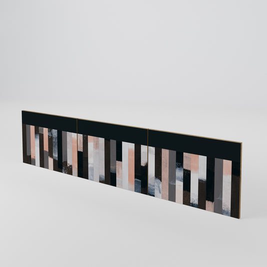COLLAGE OF RECTANGLES 3-Piece TV Cabinet Door Set