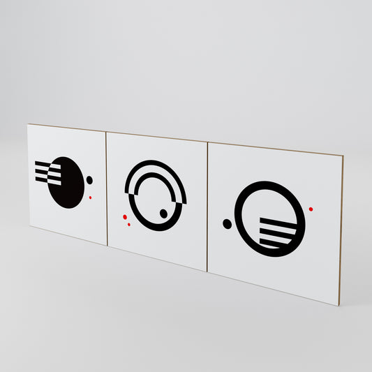 BLACK AND WHITE COMBINATION Σετ θυρών για μπουφέδες