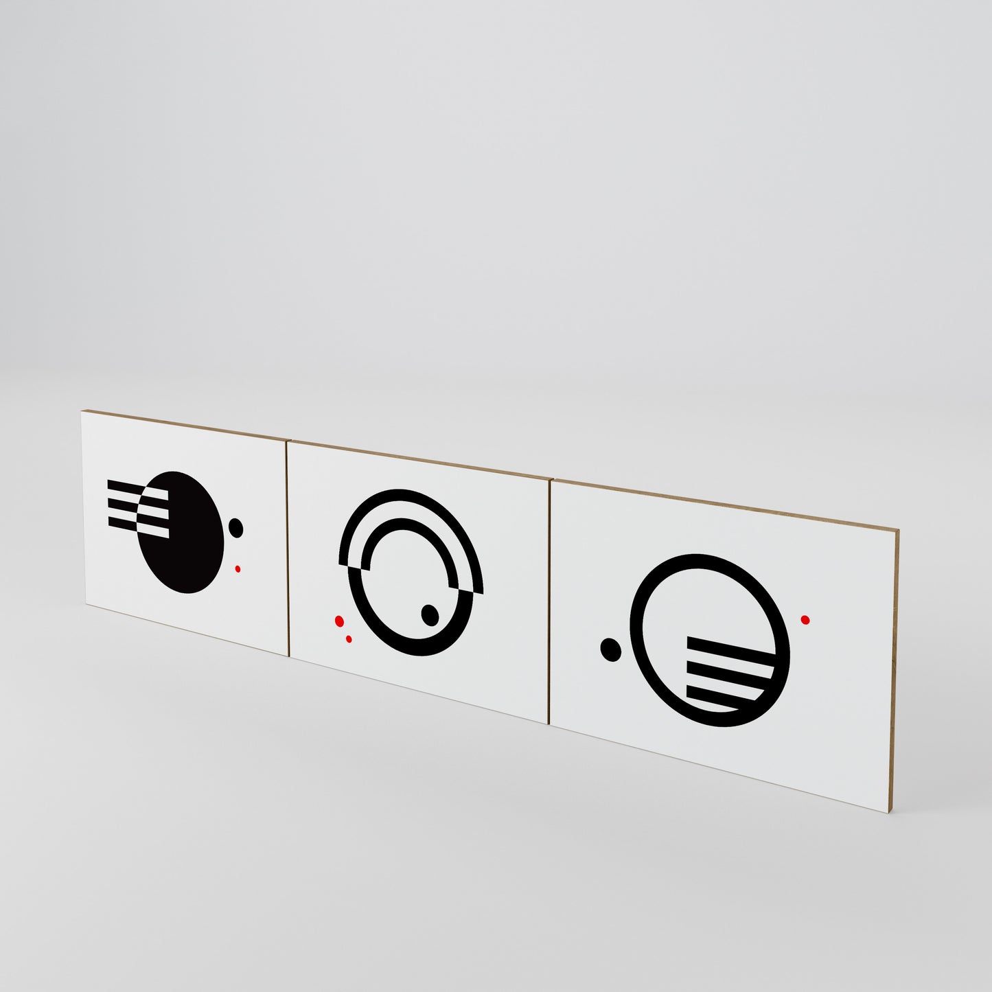 BLACK AND WHITE COMBINATION Σετ θυρών για έπιπλα τηλεόρασης