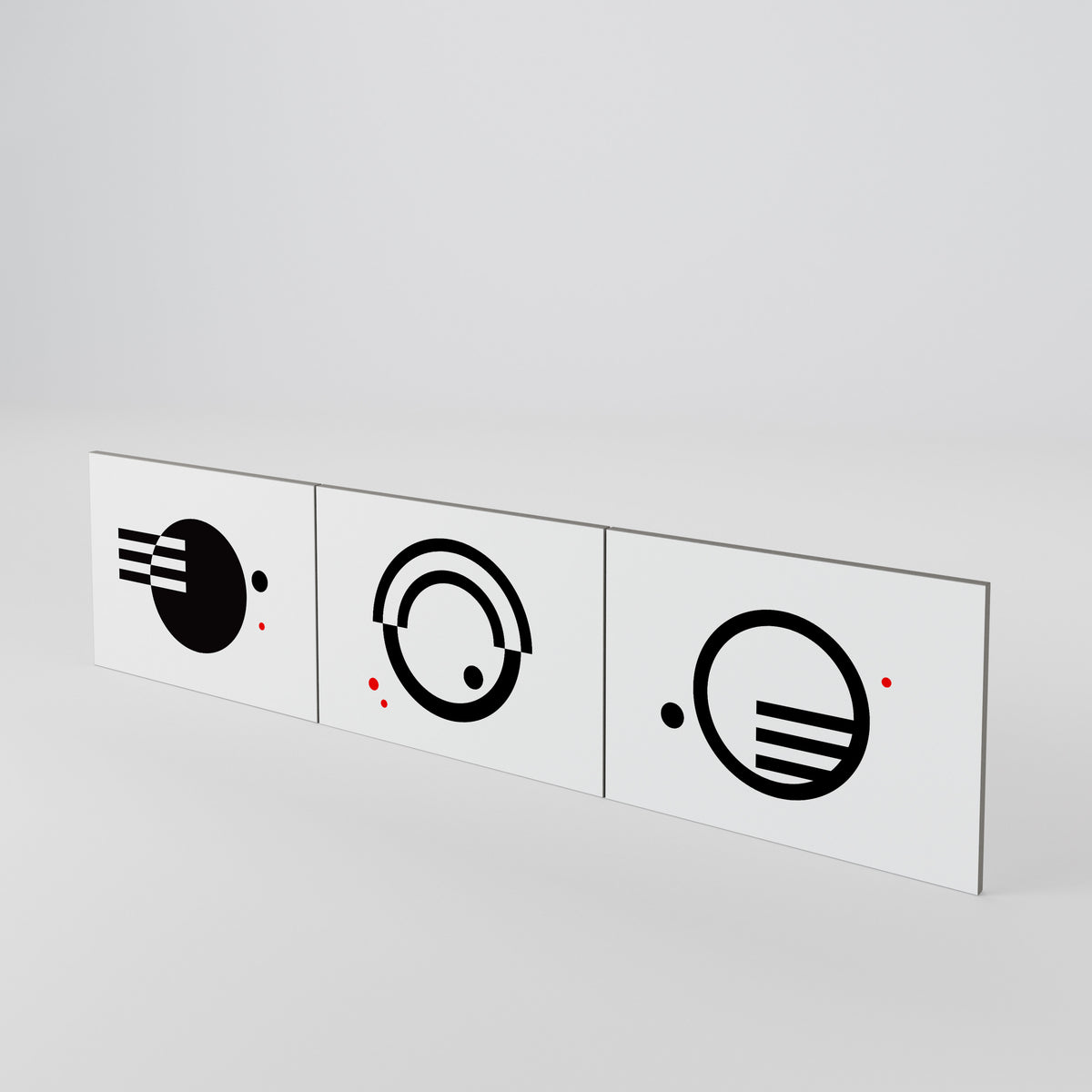 BLACK AND WHITE COMBINATION Σετ θυρών για έπιπλα τηλεόρασης