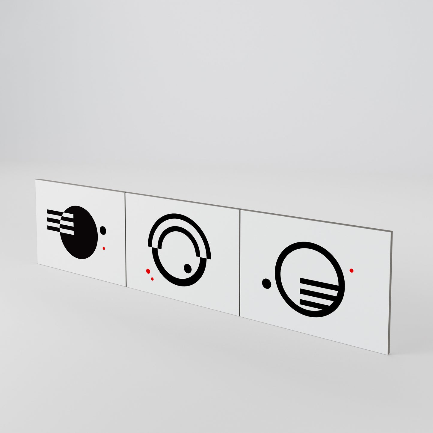 BLACK AND WHITE COMBINATION Σετ θυρών για έπιπλα τηλεόρασης