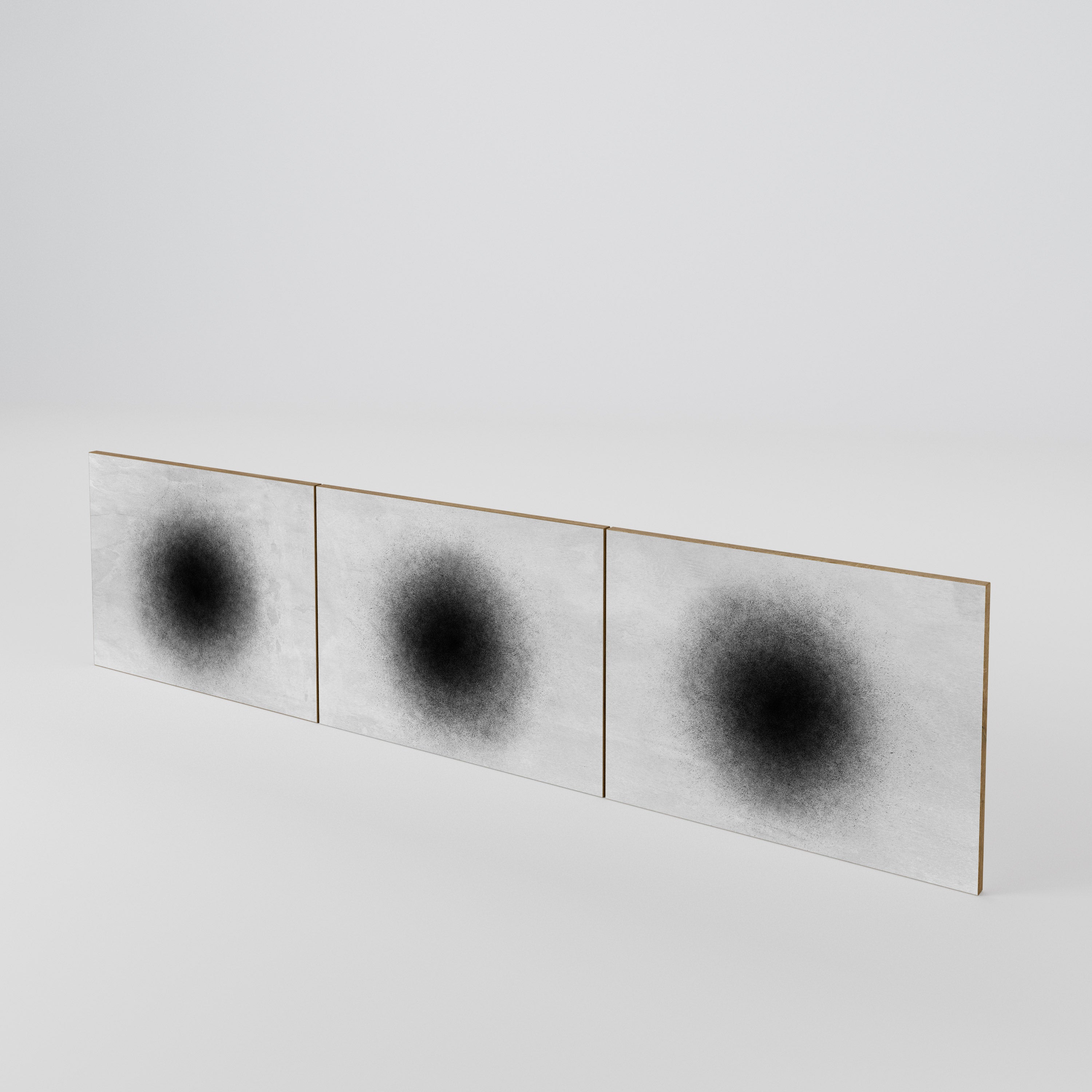 BLACK HOLE 3-Piece TV Cabinet Door Set