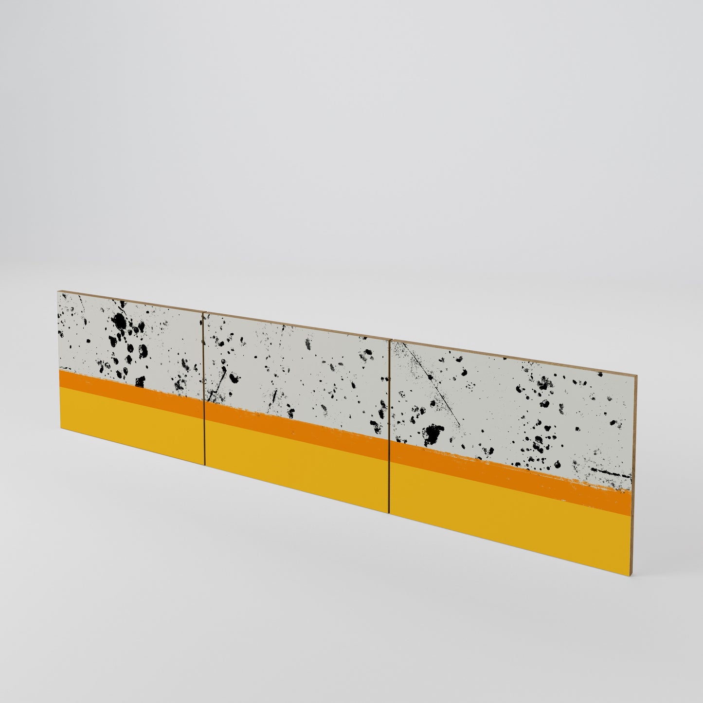 DYED BY ORANGE 3-Piece TV Cabinet Door Set