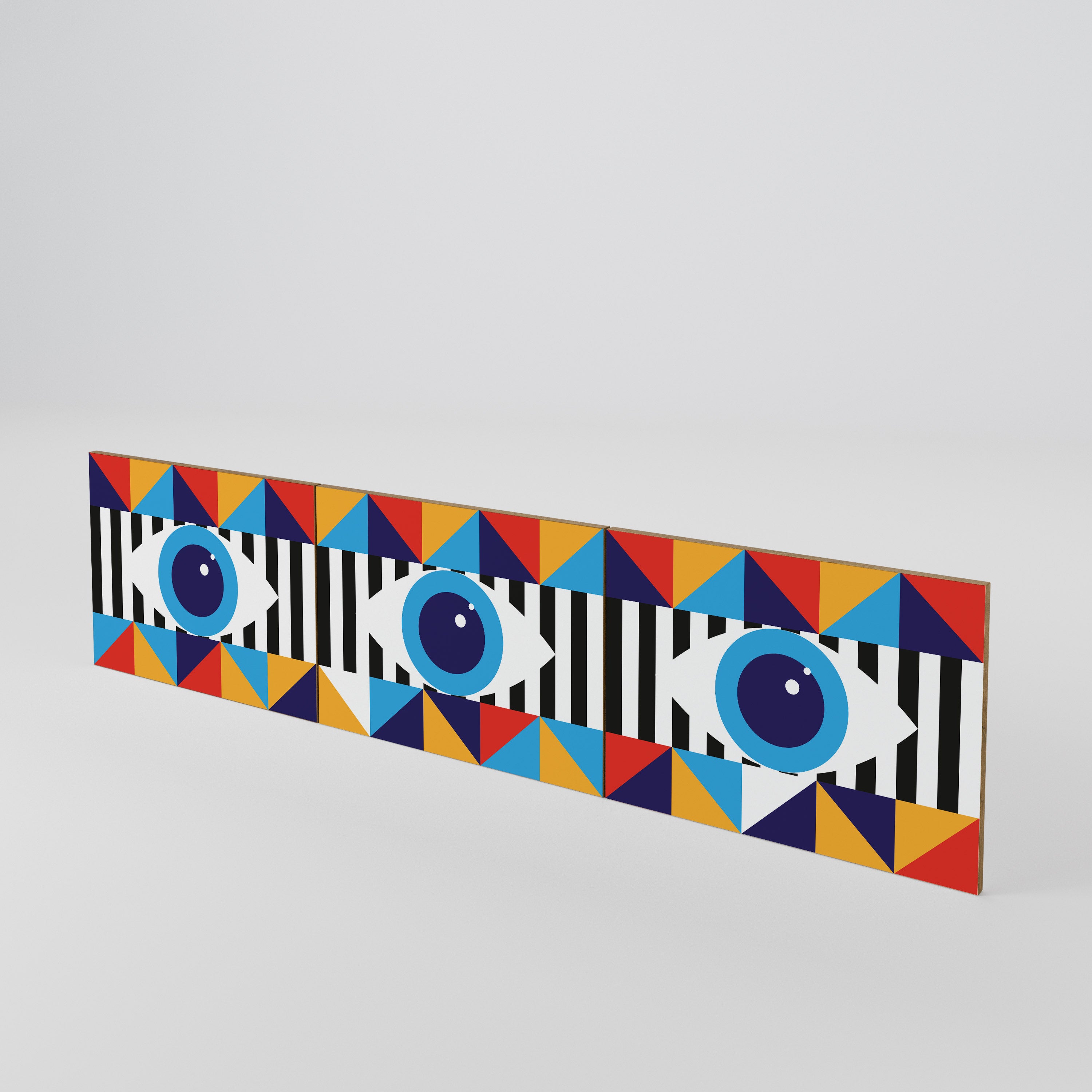 ABSTRACTION AND GEOMETRY Σετ 3 τεμαχίων πόρτες για έπιπλο τηλεόρασης