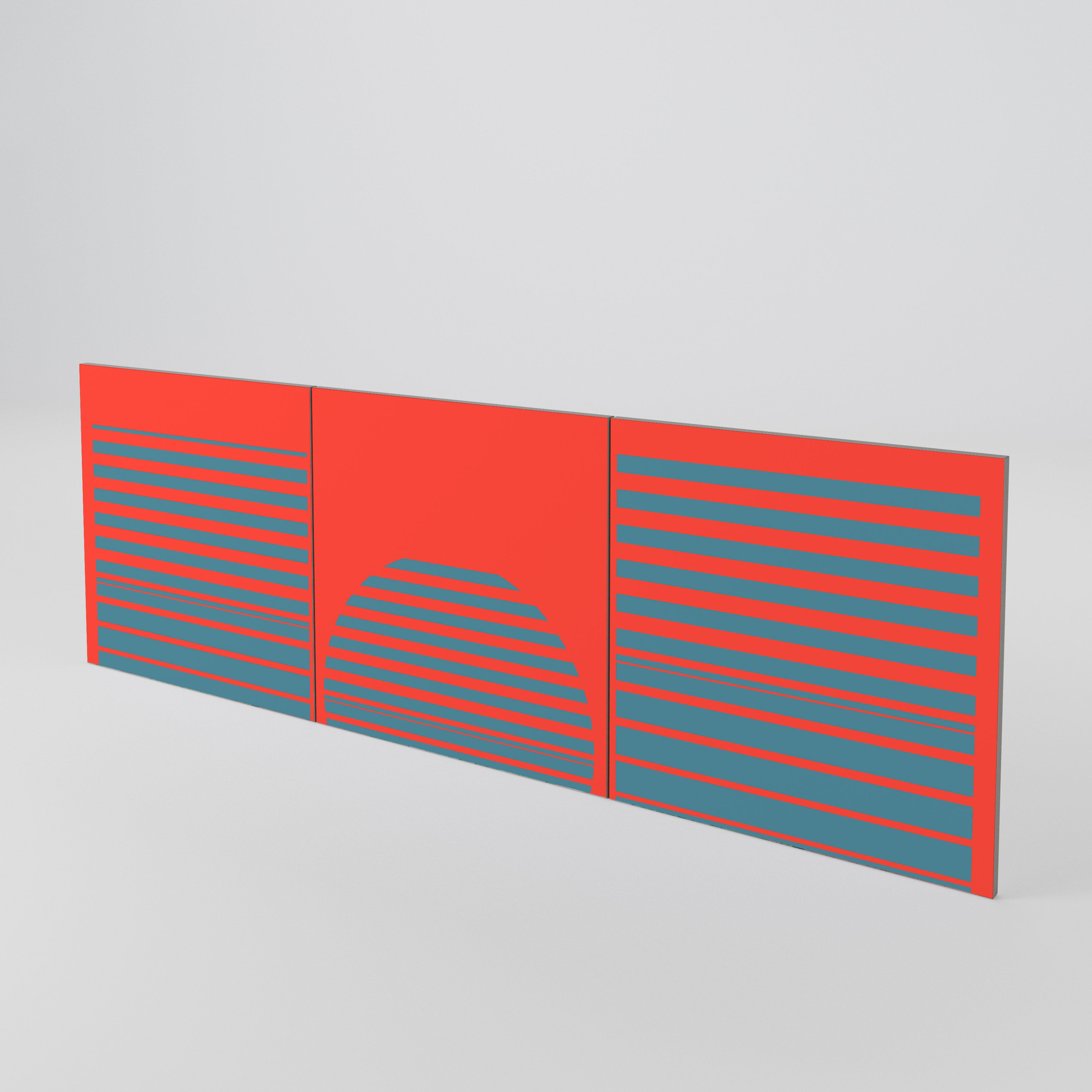 RISING GEOMETRY STARS 3-Piece Sideboard Door Set