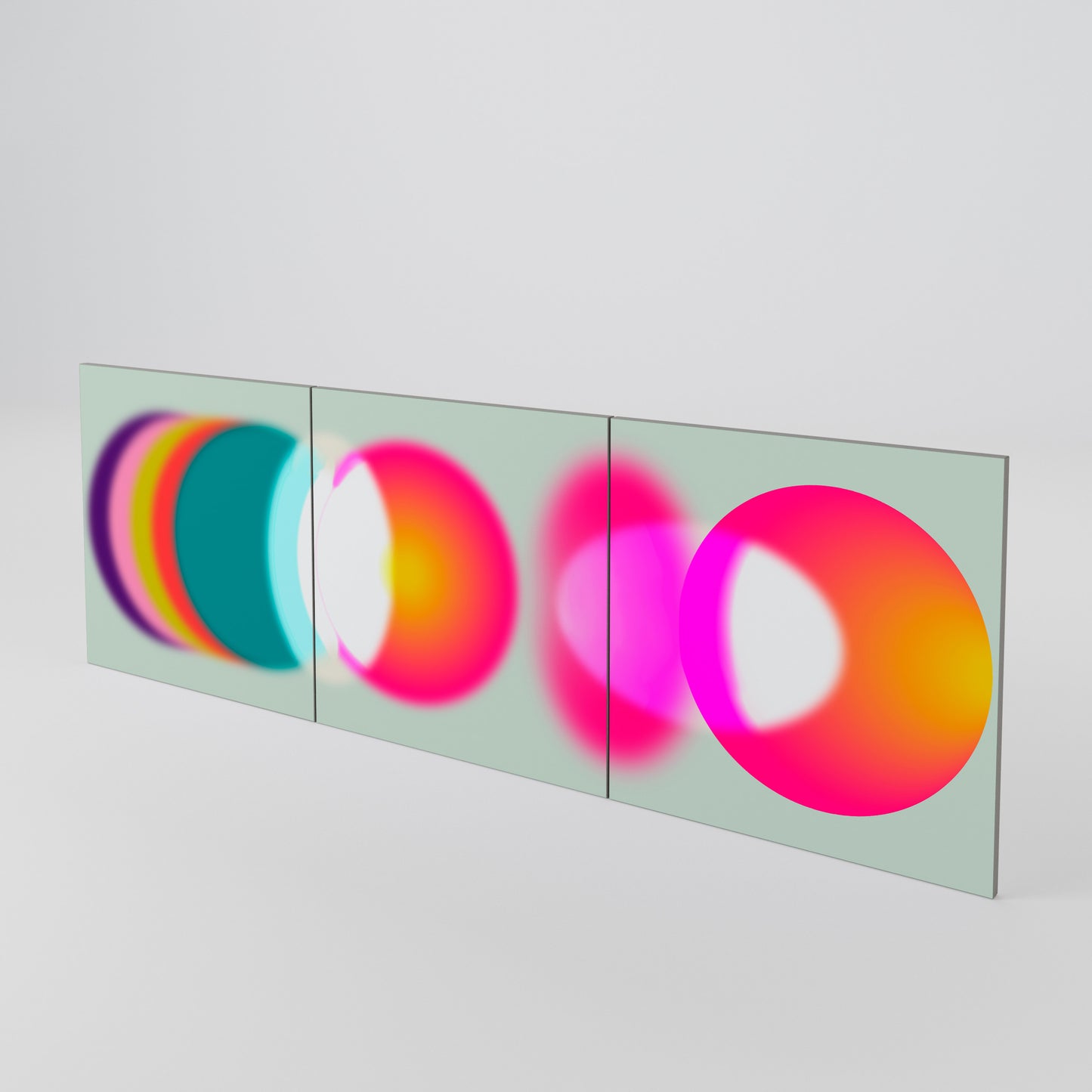SYMPHONY OF COLORS 3-Piece Sideboard Door Set