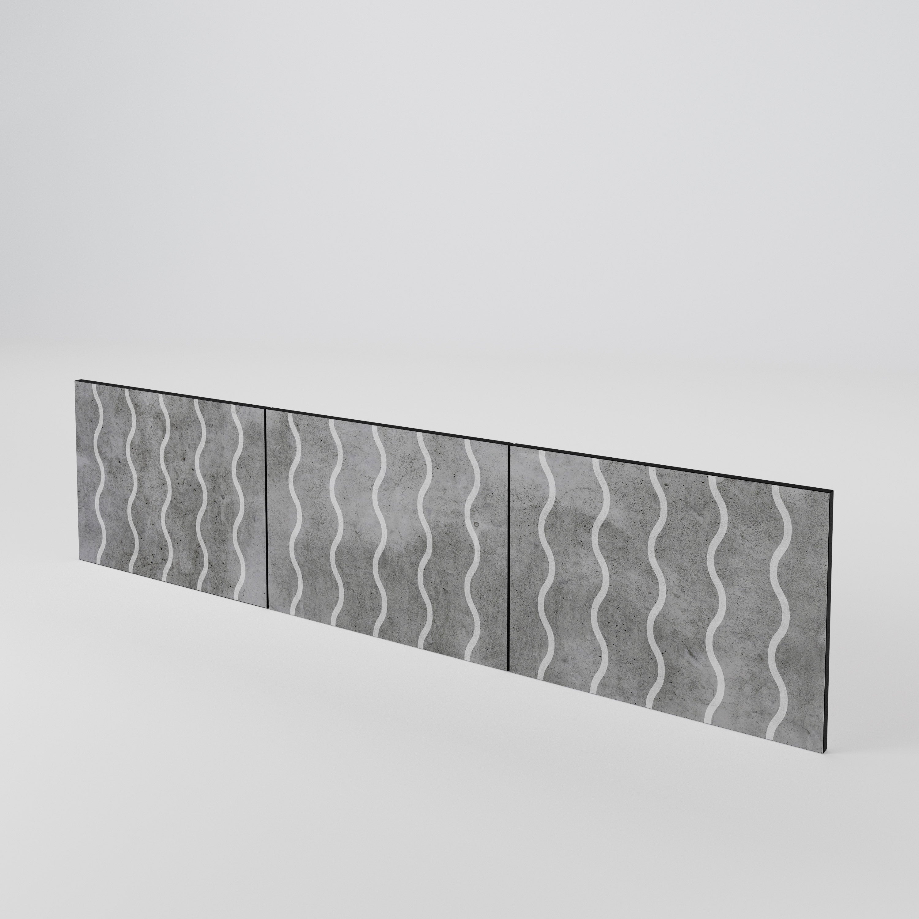 WAVES OF CONCRETE Σετ θυρών για έπιπλα τηλεόρασης