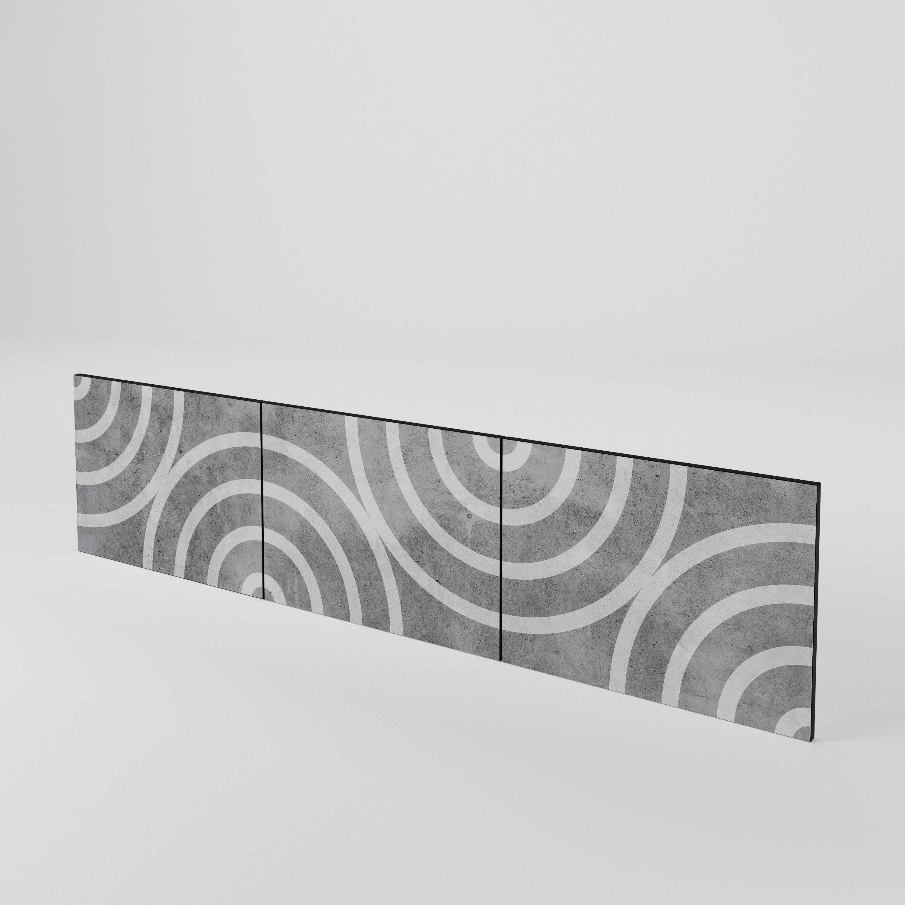 CIRCLE CONCRETE Σετ θυρών για έπιπλα τηλεόρασης