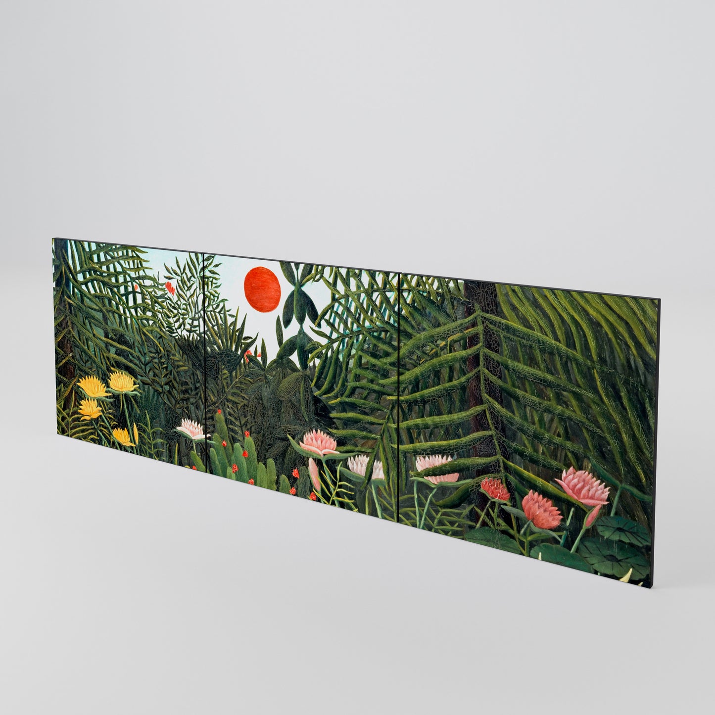VIRGIN FOREST WITH SUNSET 3-Piece Sideboard Door Set