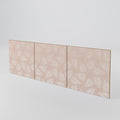 LEAVES ON BEIGE 3-Piece Sideboard Door Set