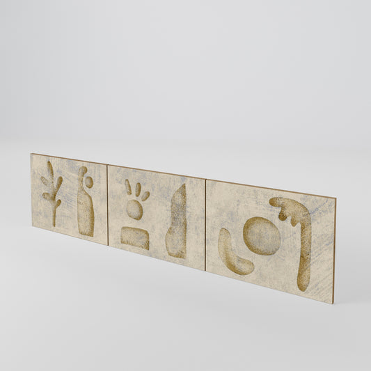 SAND SCULPTURES 3-Piece TV Cabinet Door Set