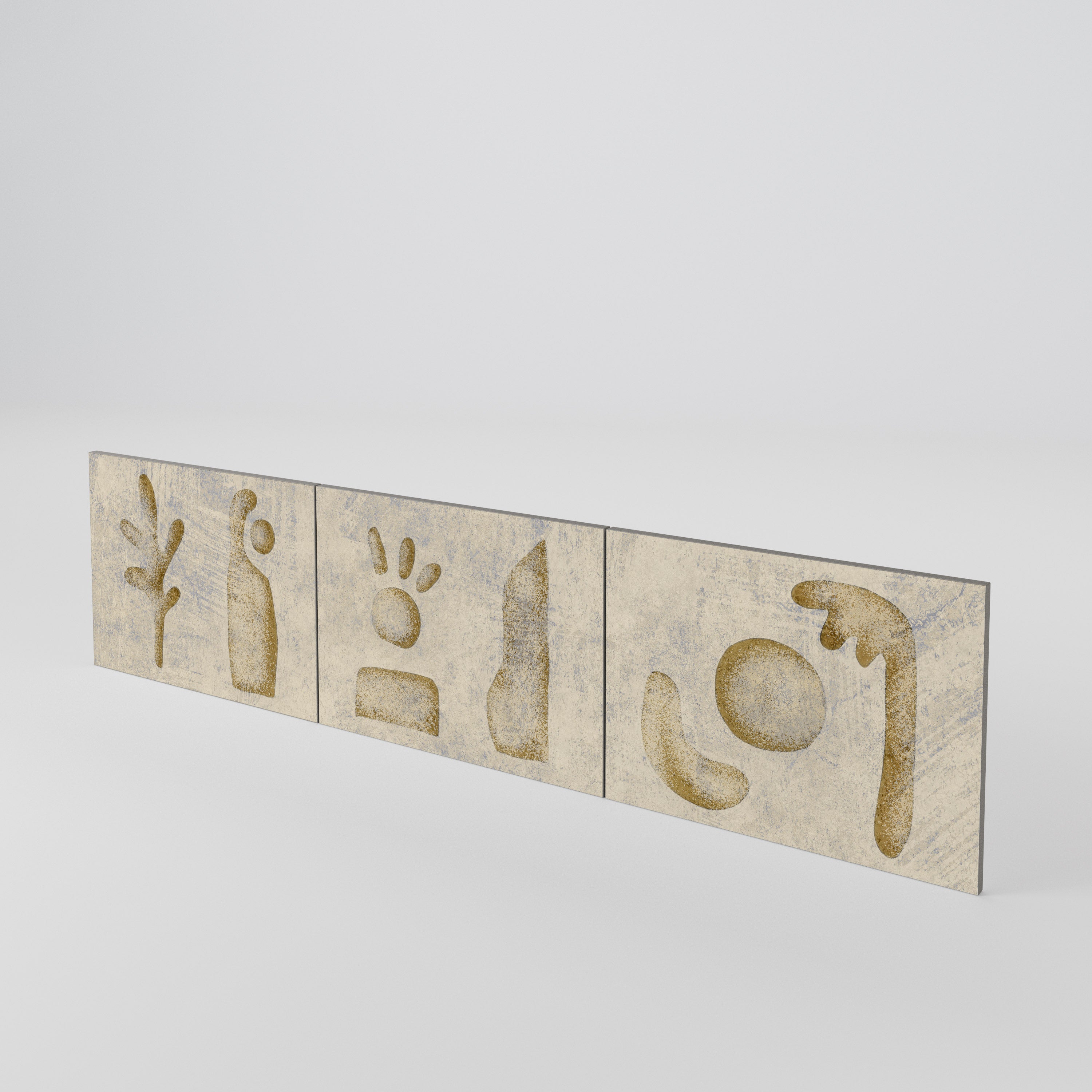 SAND SCULPTURES Σετ 3 τεμαχίων πόρτες για έπιπλο τηλεόρασης